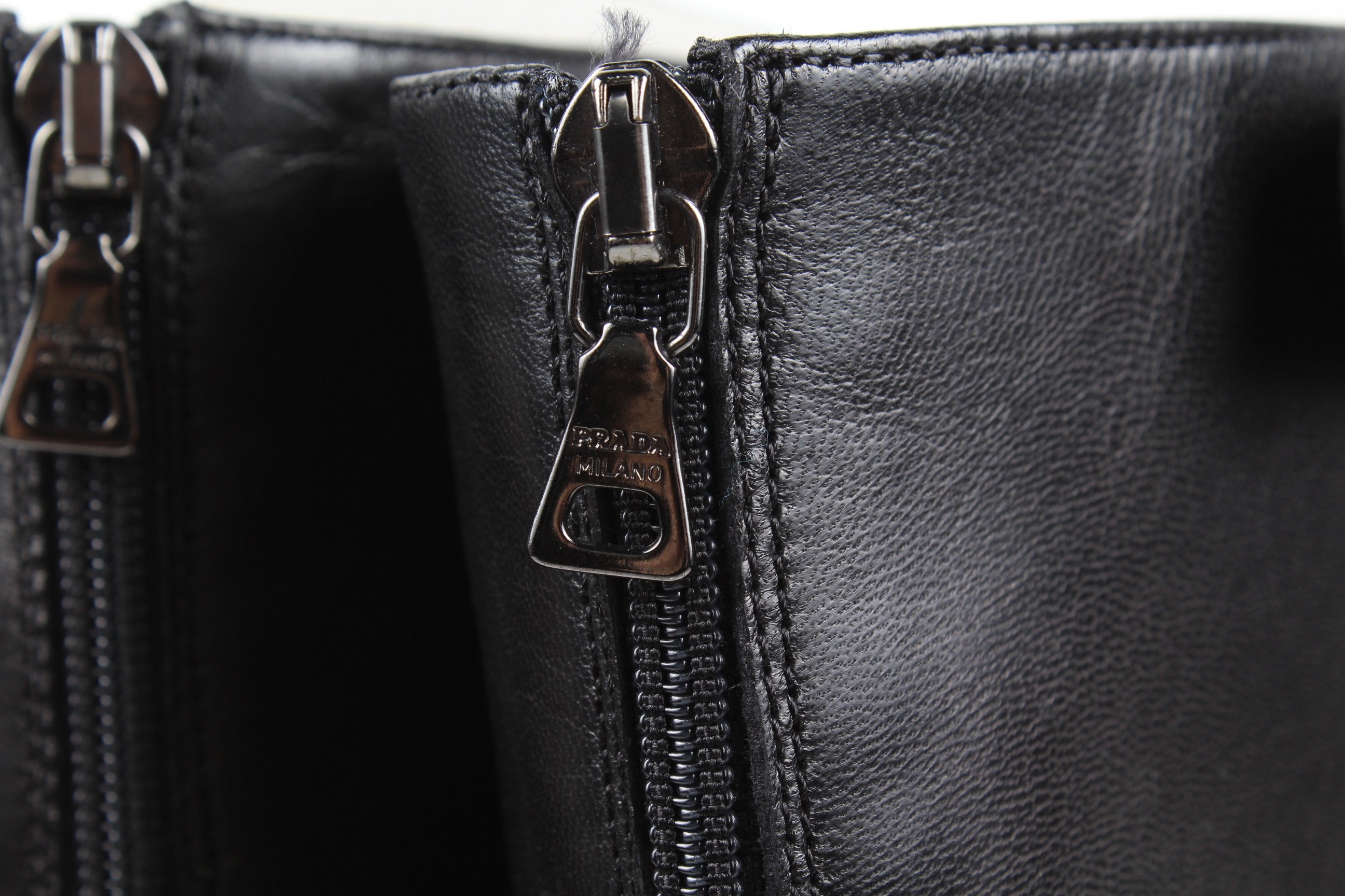 Prada High Heel Leather Boots