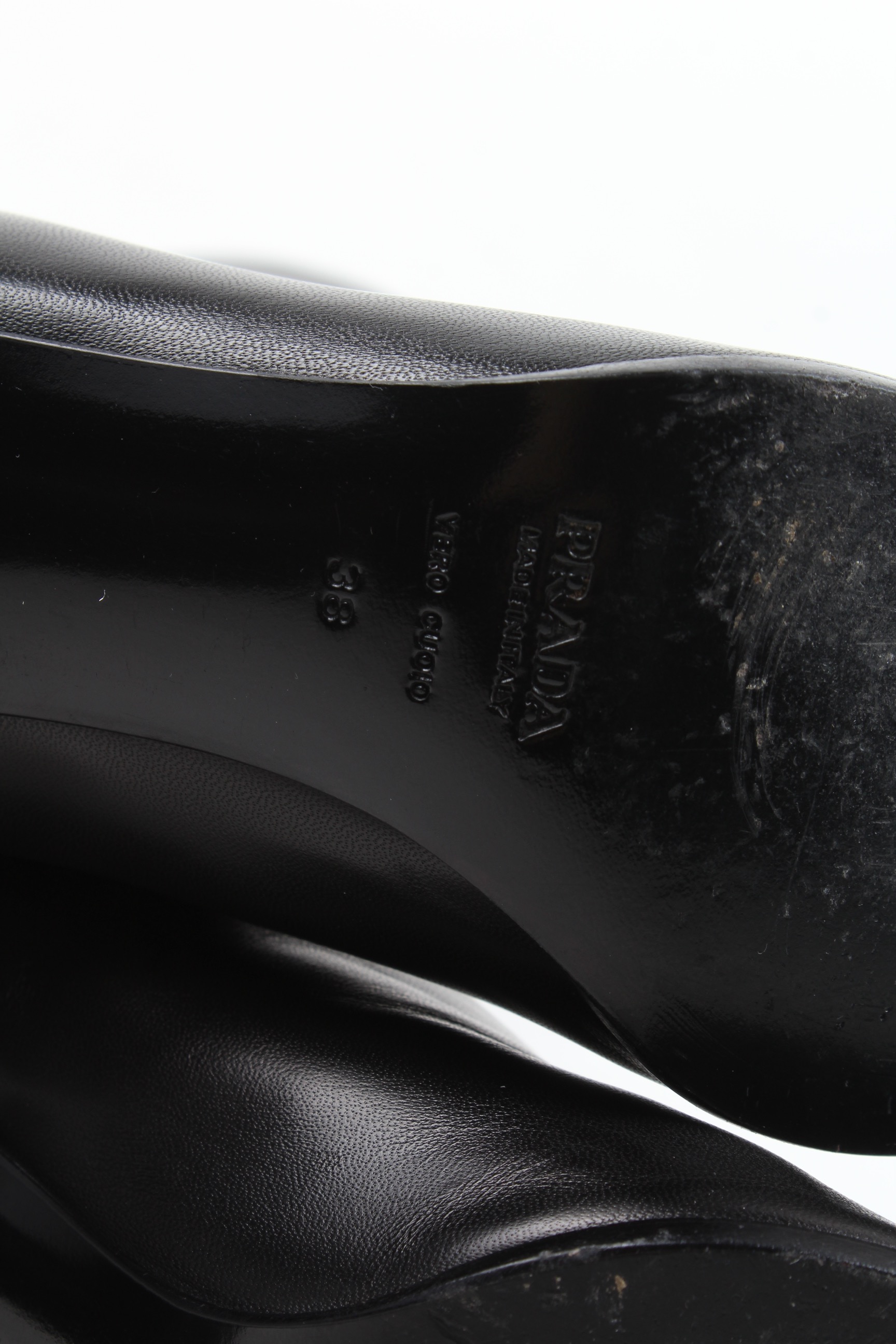 Prada High Heel Leather Boots