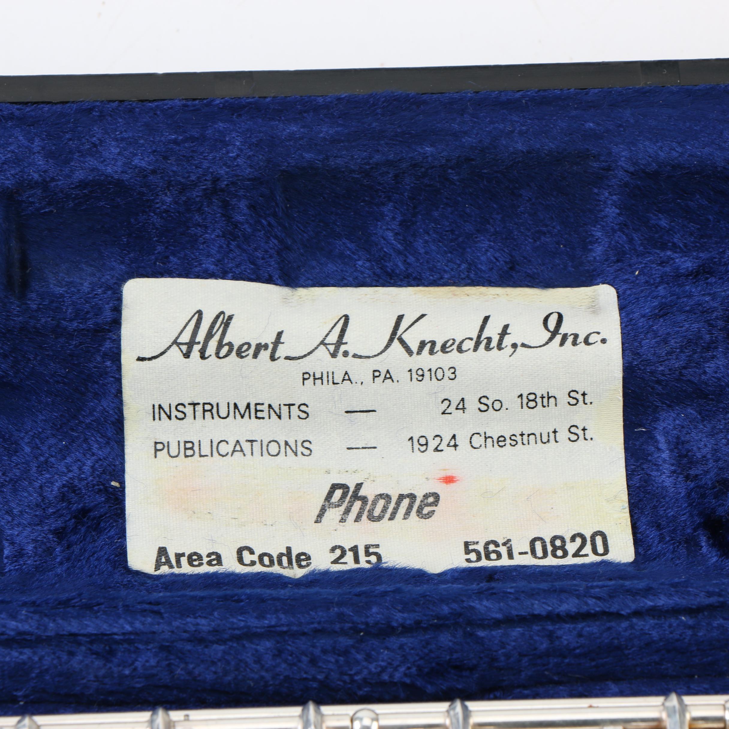 Gemeinhardt Silver Plate Flute with 900 Silver Mouthpiece and Case