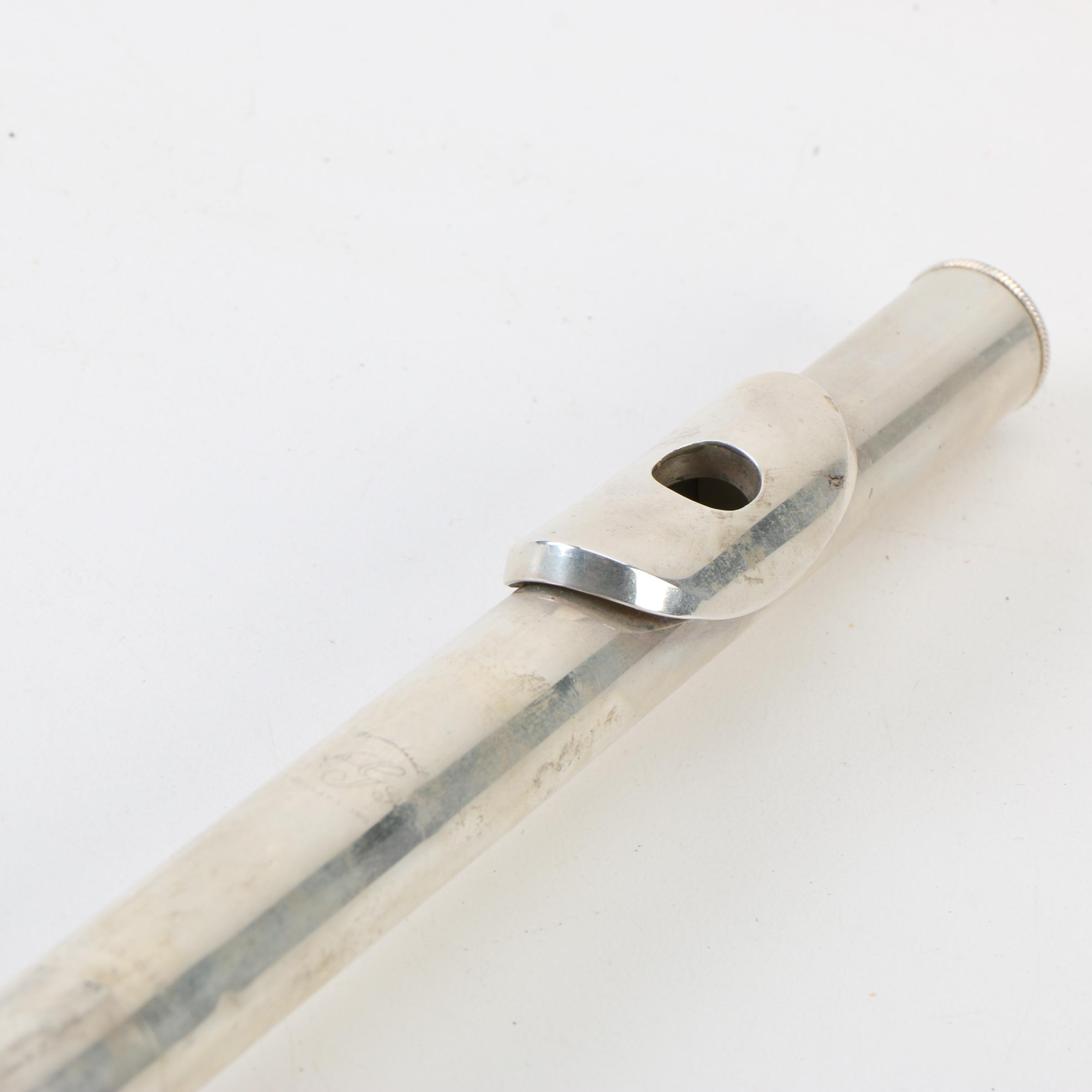 Gemeinhardt Silver Plate Flute with 900 Silver Mouthpiece and Case