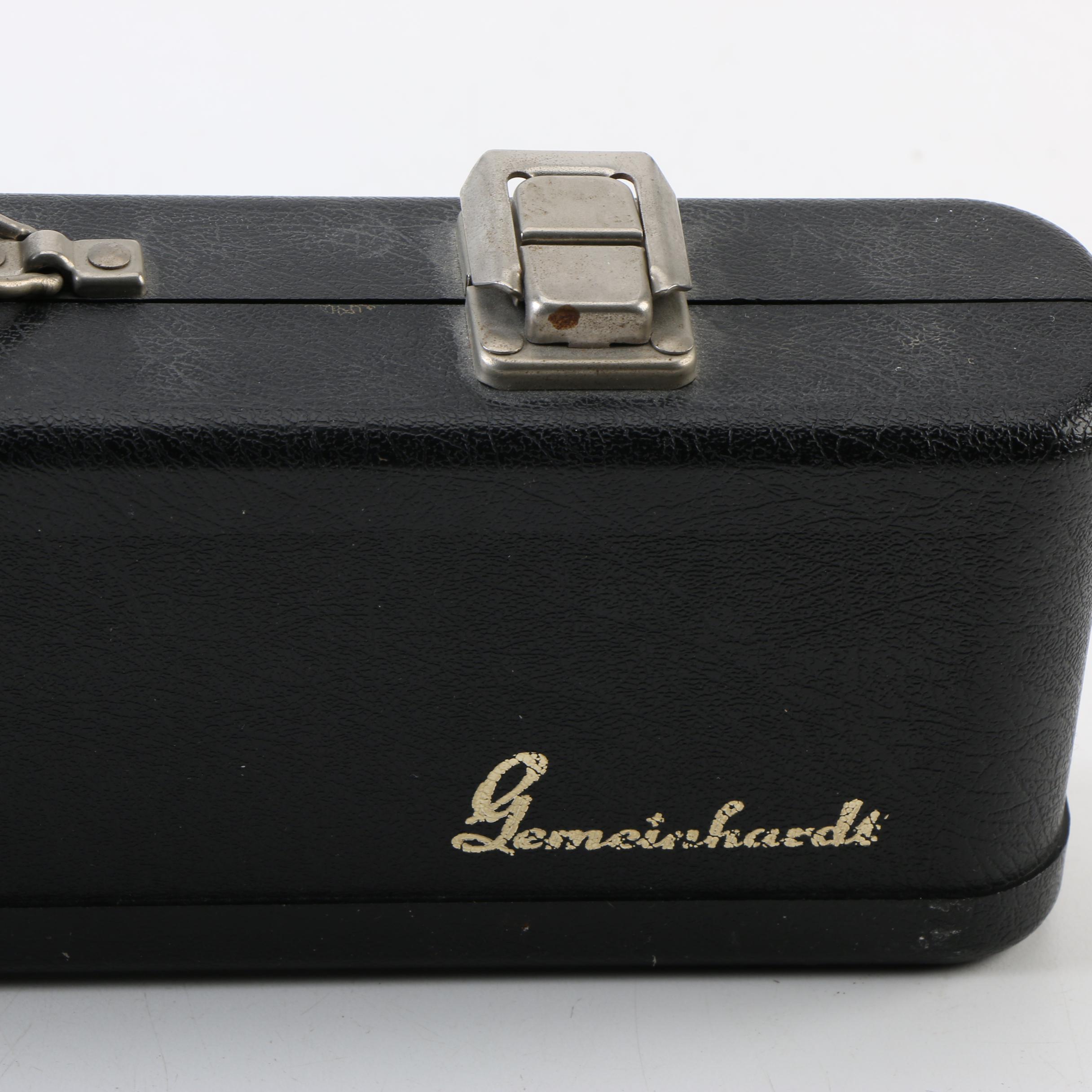 Gemeinhardt Silver Plate Flute with 900 Silver Mouthpiece and Case