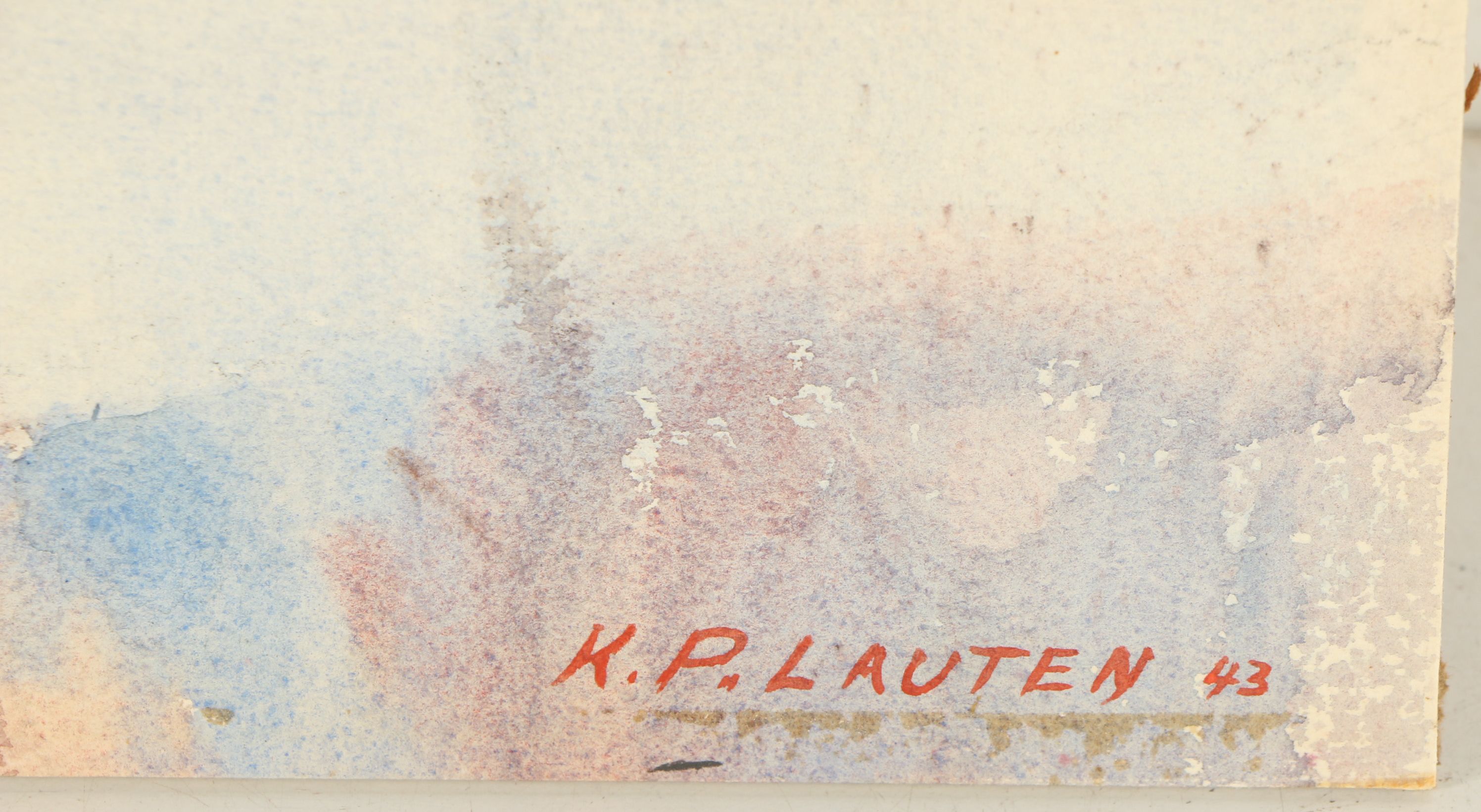 1943 K. P. Lauten Watercolor