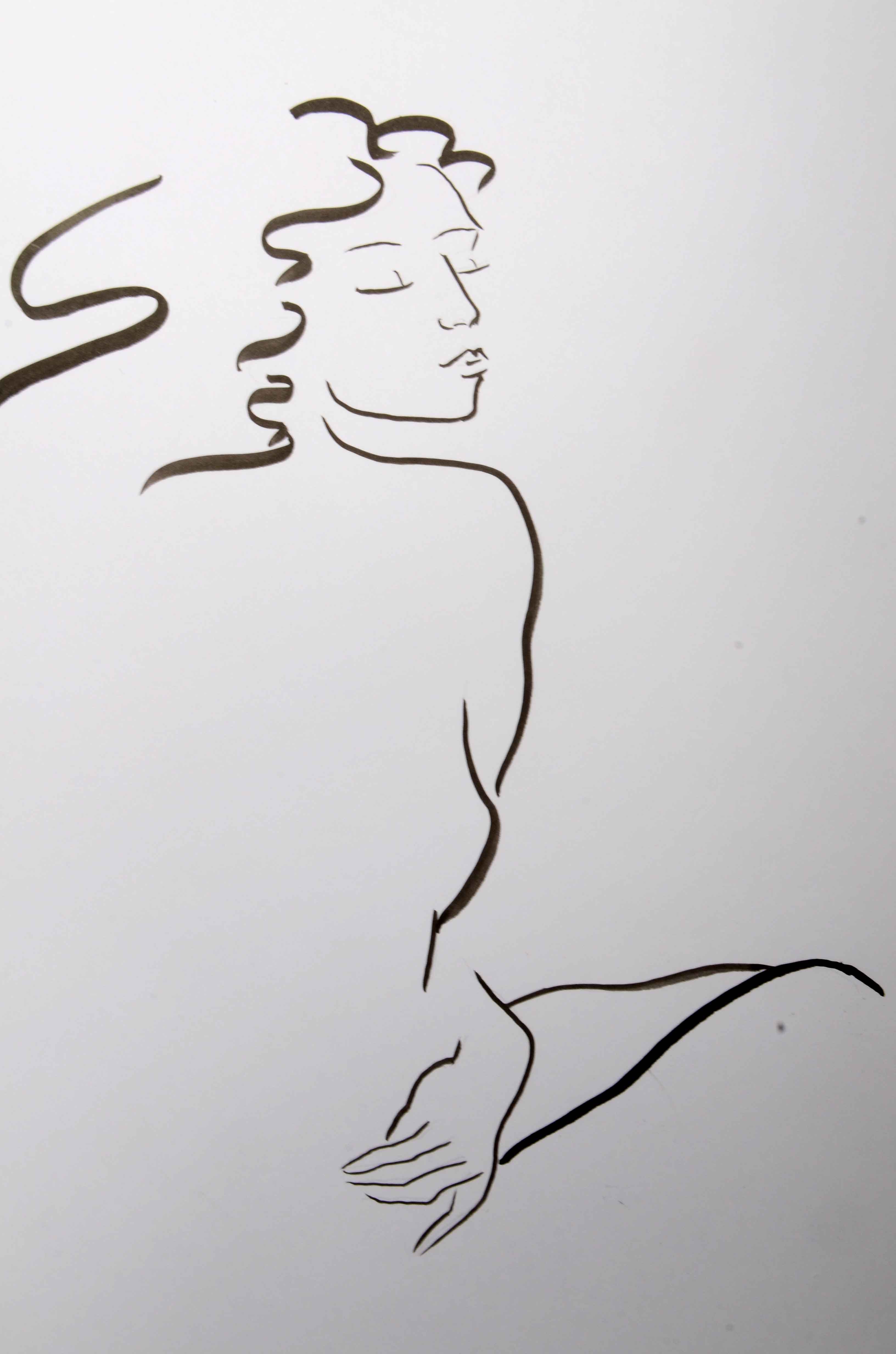 Vladimir Pronkin Original Ink Illustration on Paper