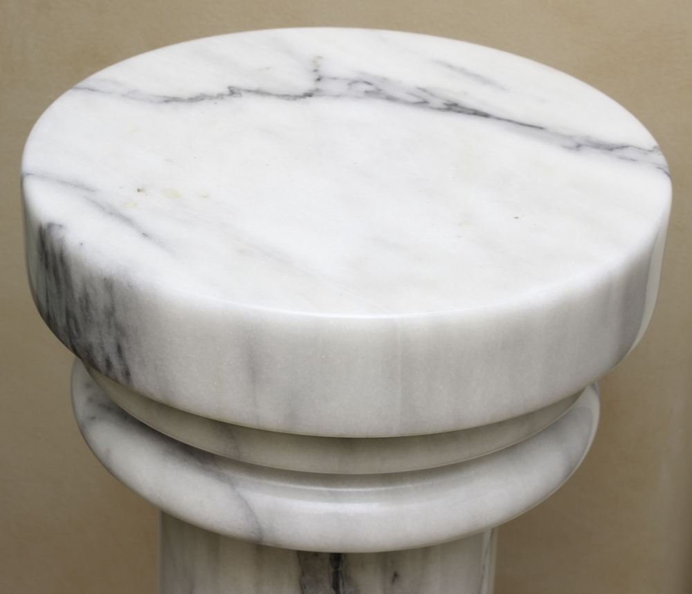 Two Contemporary Marble Pedestals