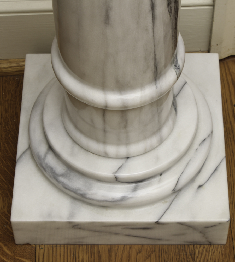 Two Contemporary Marble Pedestals