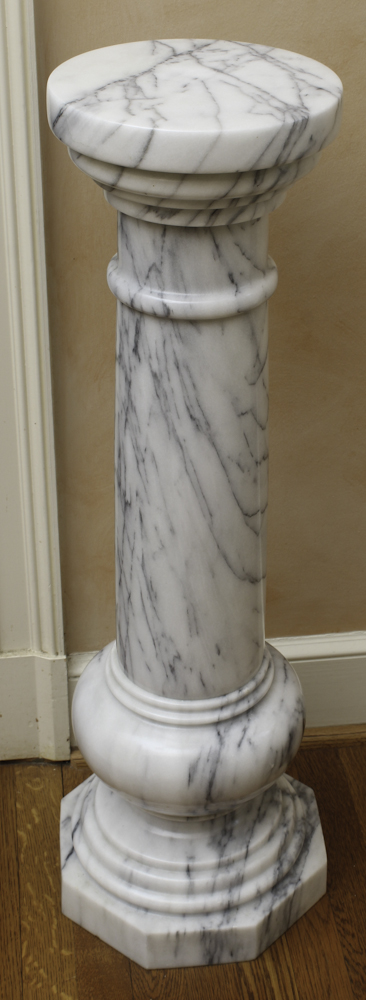 Two Contemporary Marble Pedestals