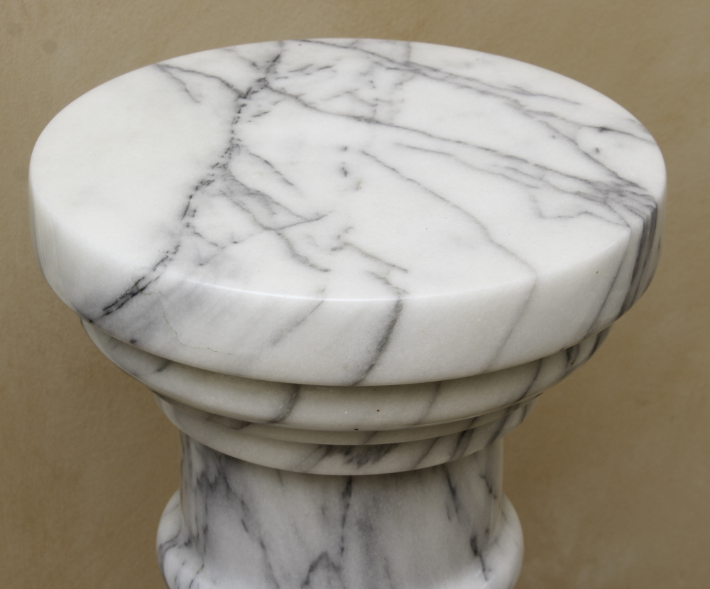 Two Contemporary Marble Pedestals
