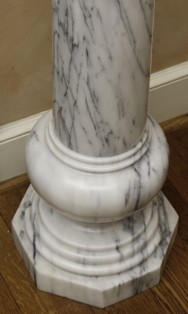 Two Contemporary Marble Pedestals