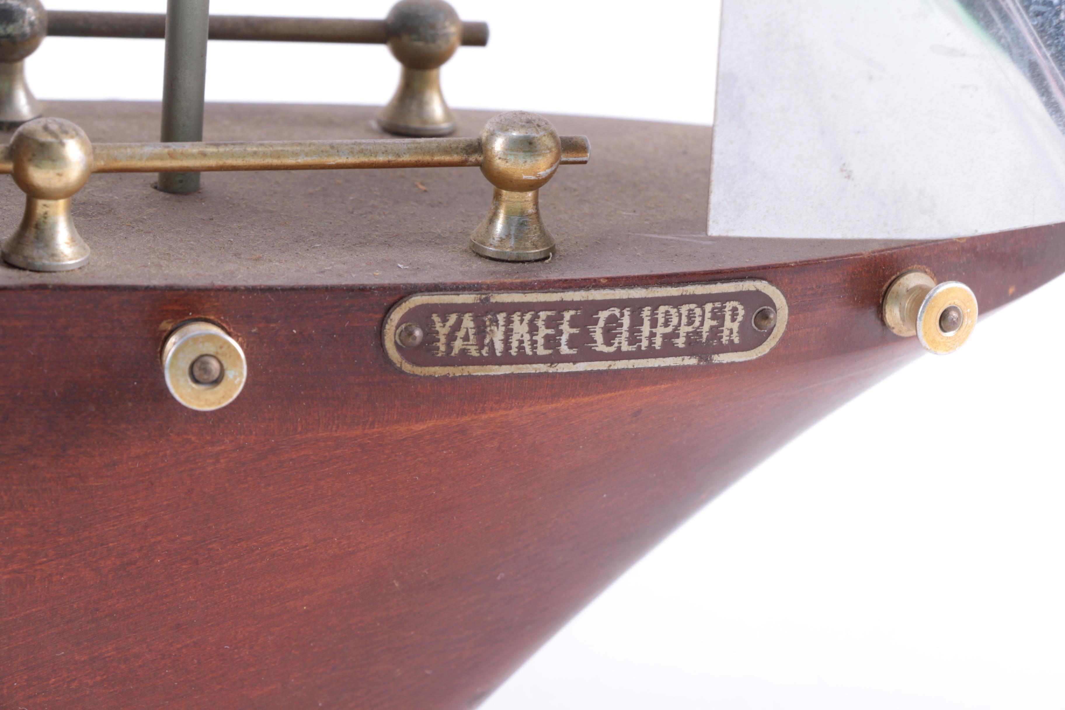 Sessions "Yankee Clipper" Wood and Metal Ship Clock