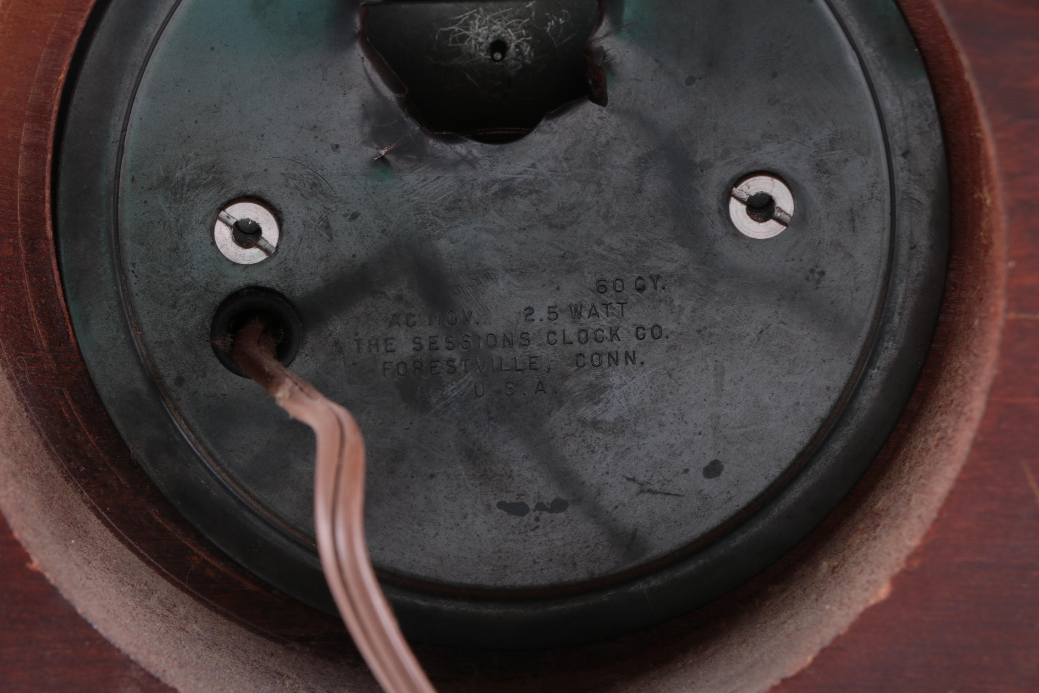 Sessions "Yankee Clipper" Wood and Metal Ship Clock