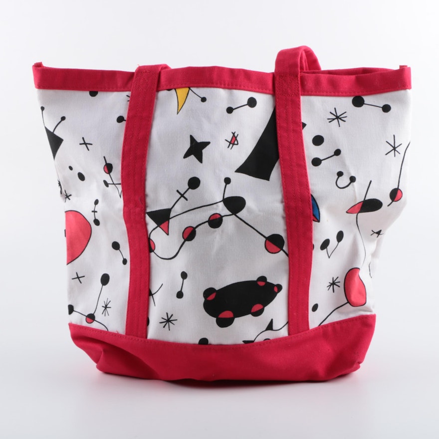 Gouda Custom Canvas Tote Bag Inspired by Joan Miró