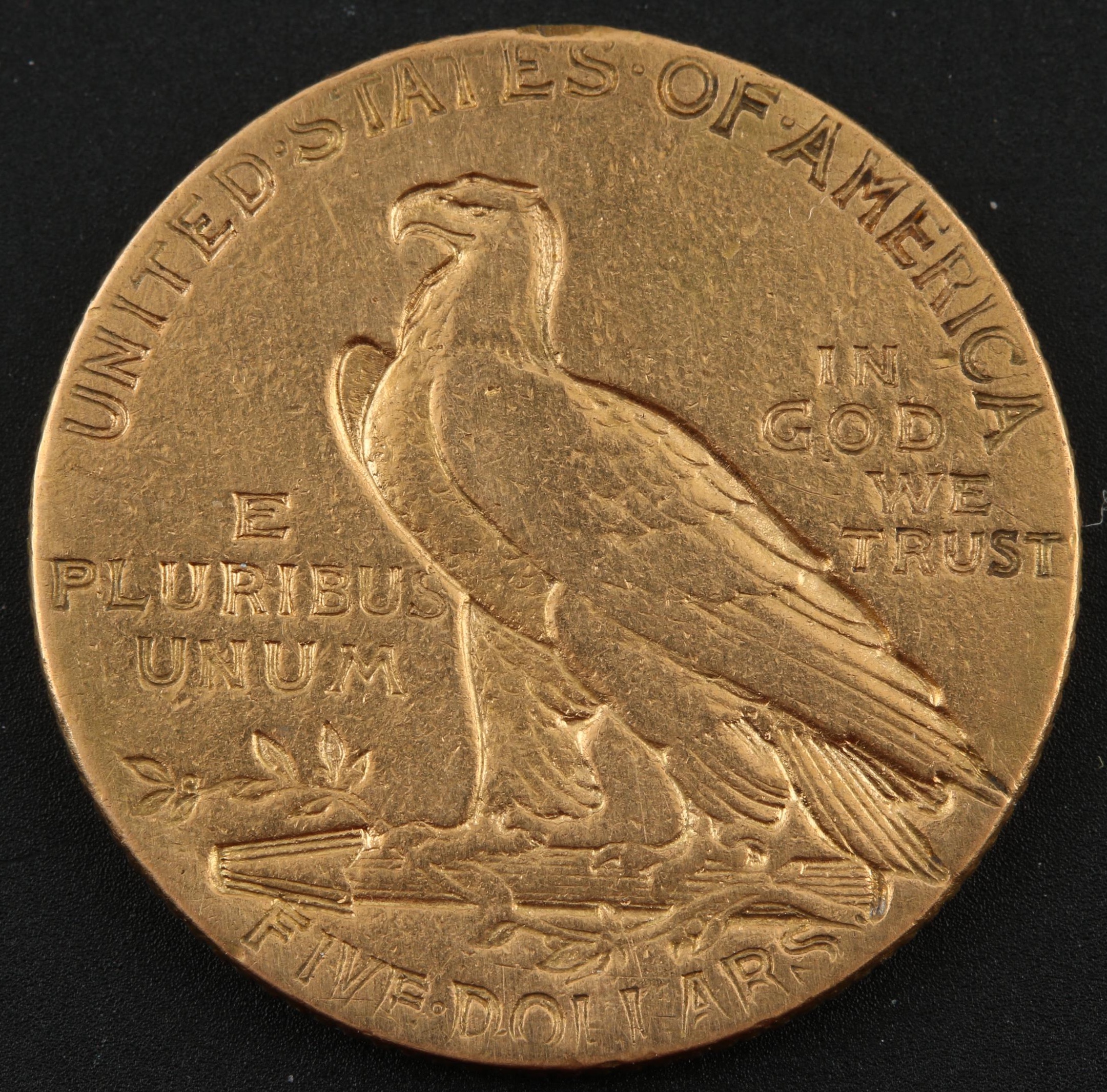 1911 Indian Head $5 Gold Coin