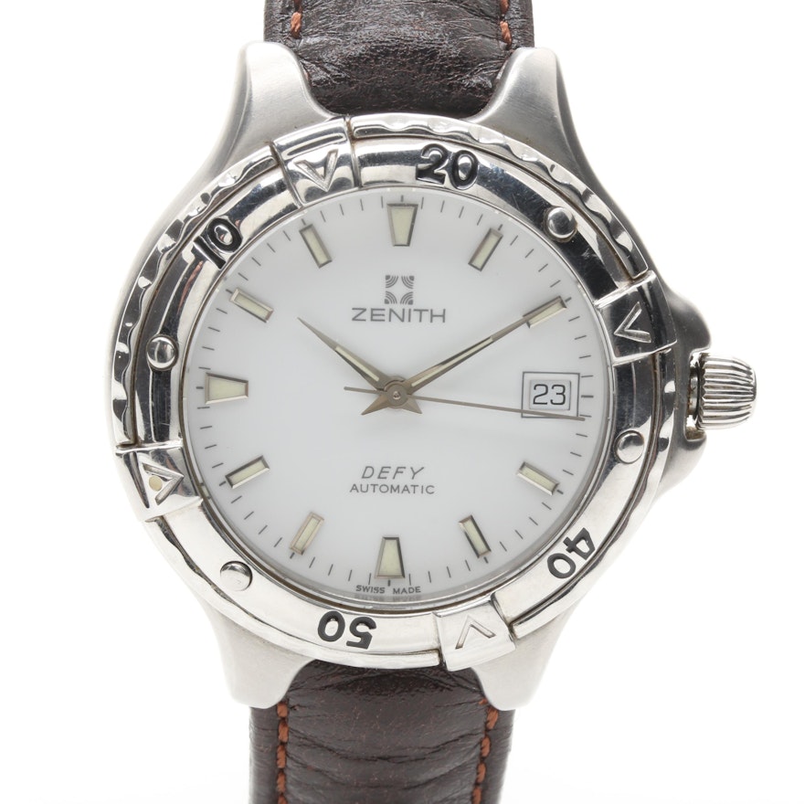 Zenith Silver Tone Wristwatch