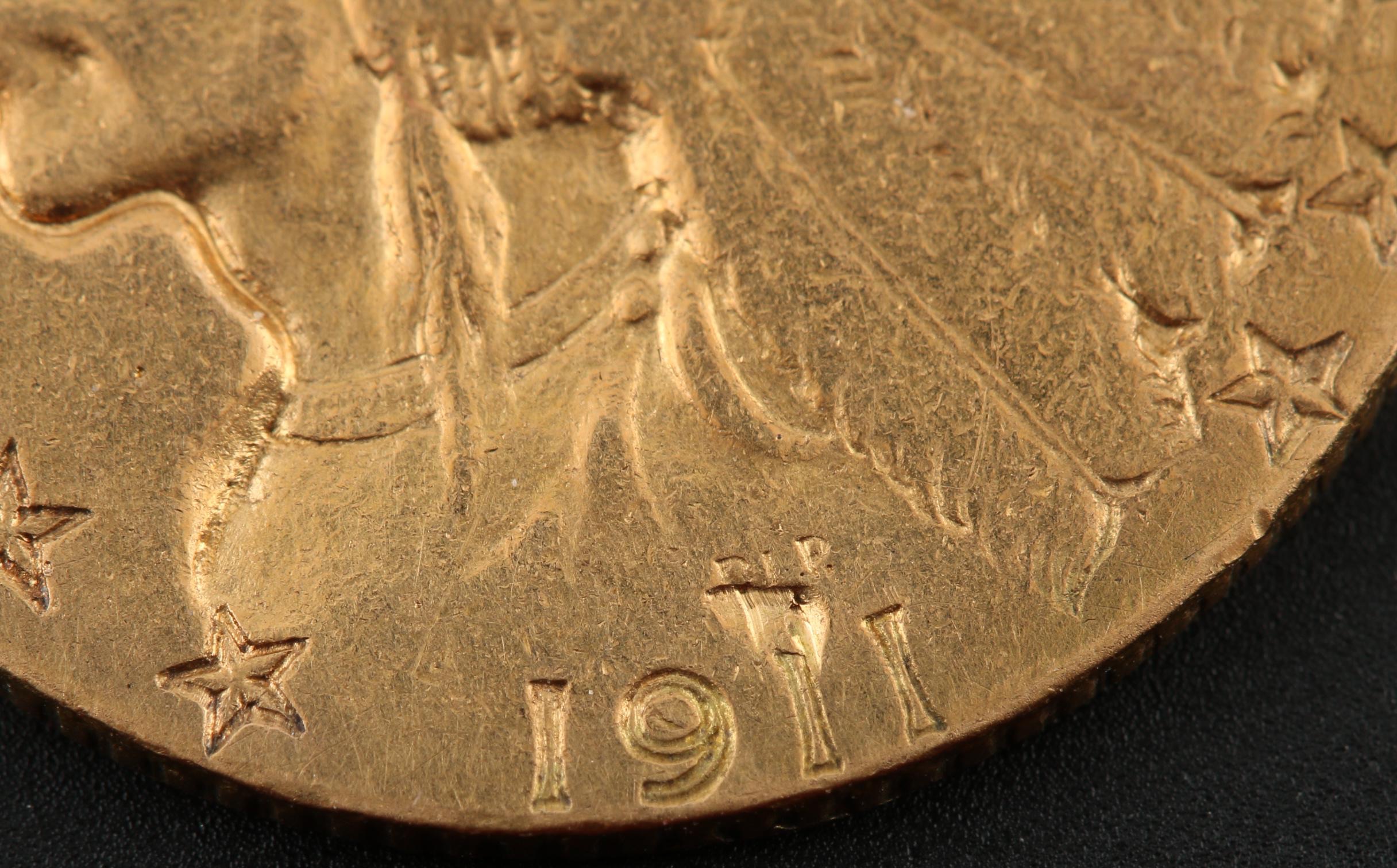 1911 Indian Head $5 Gold Coin