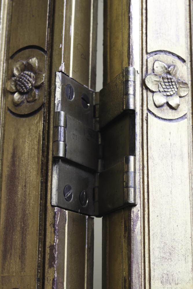 Vintage French Régence Style Gilded Folding Screen