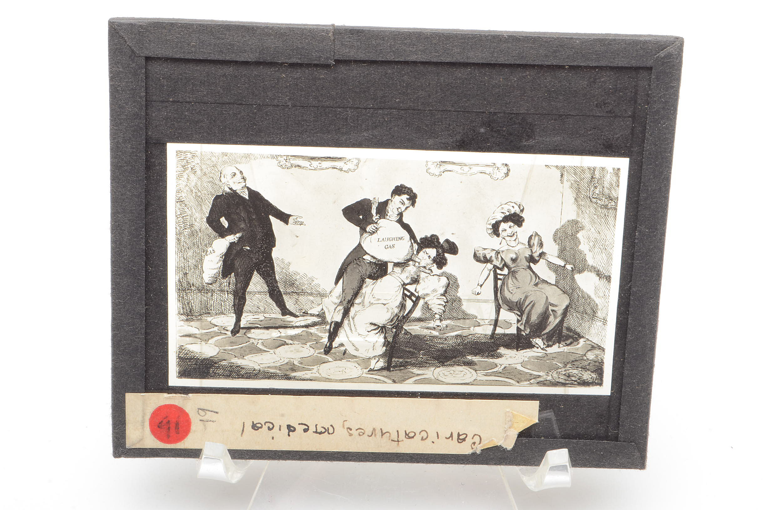 Vintage Magic Lantern Slides of Medical Caricatures by Thomas Rowlandson