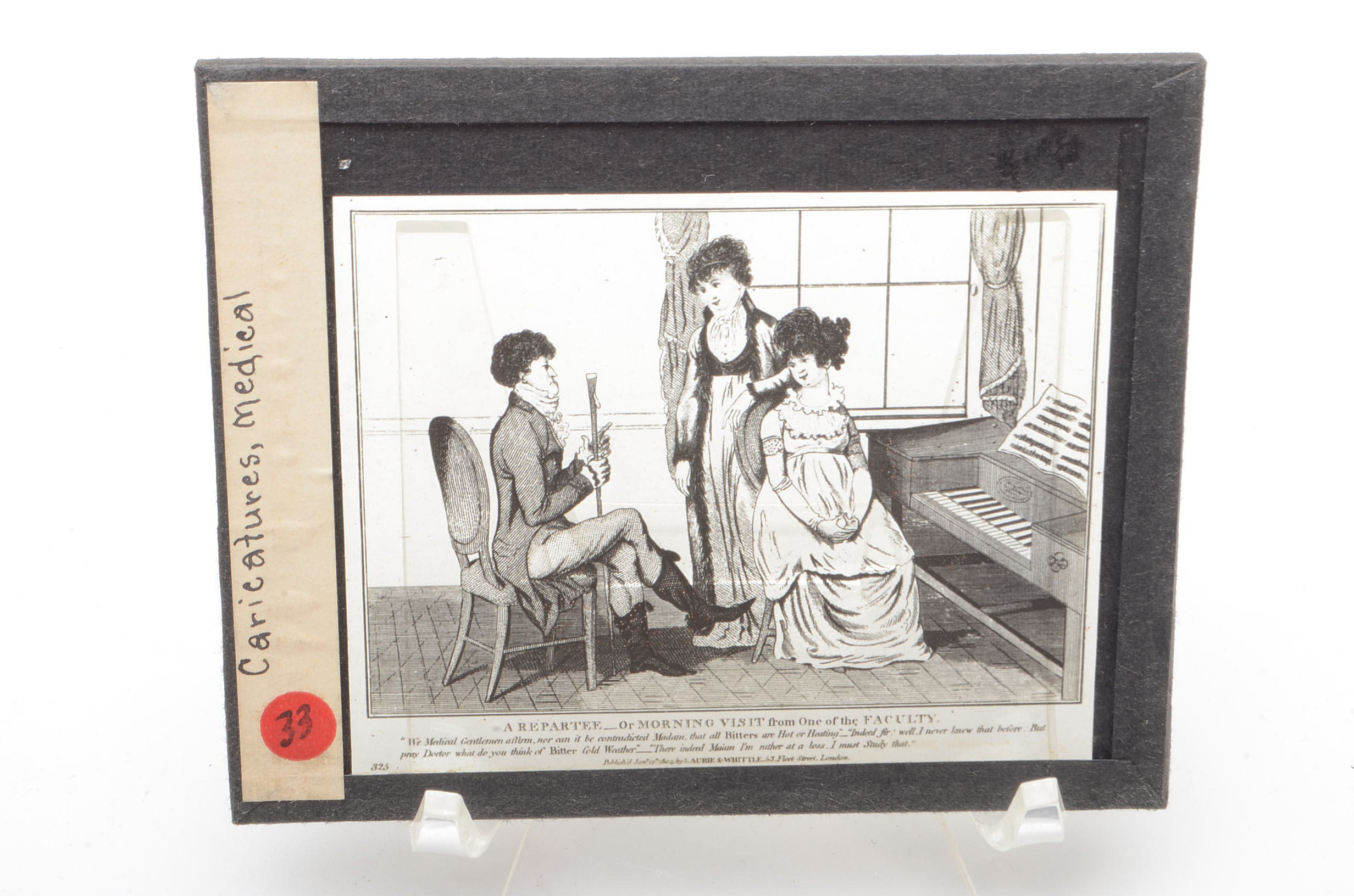 Vintage Magic Lantern Slides of Medical Caricatures by Thomas Rowlandson