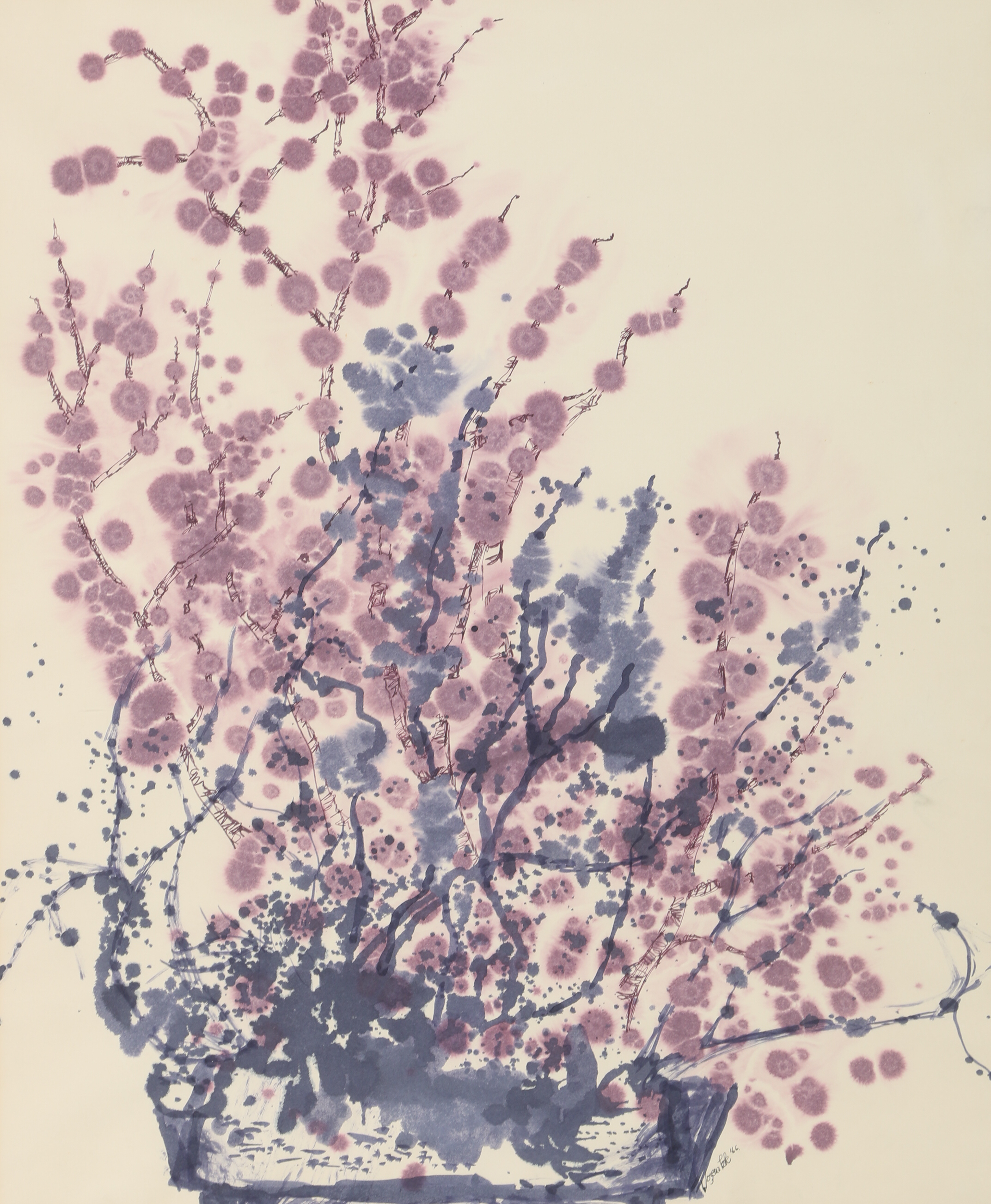 1966 Vozeua K.K. Watercolor Painting