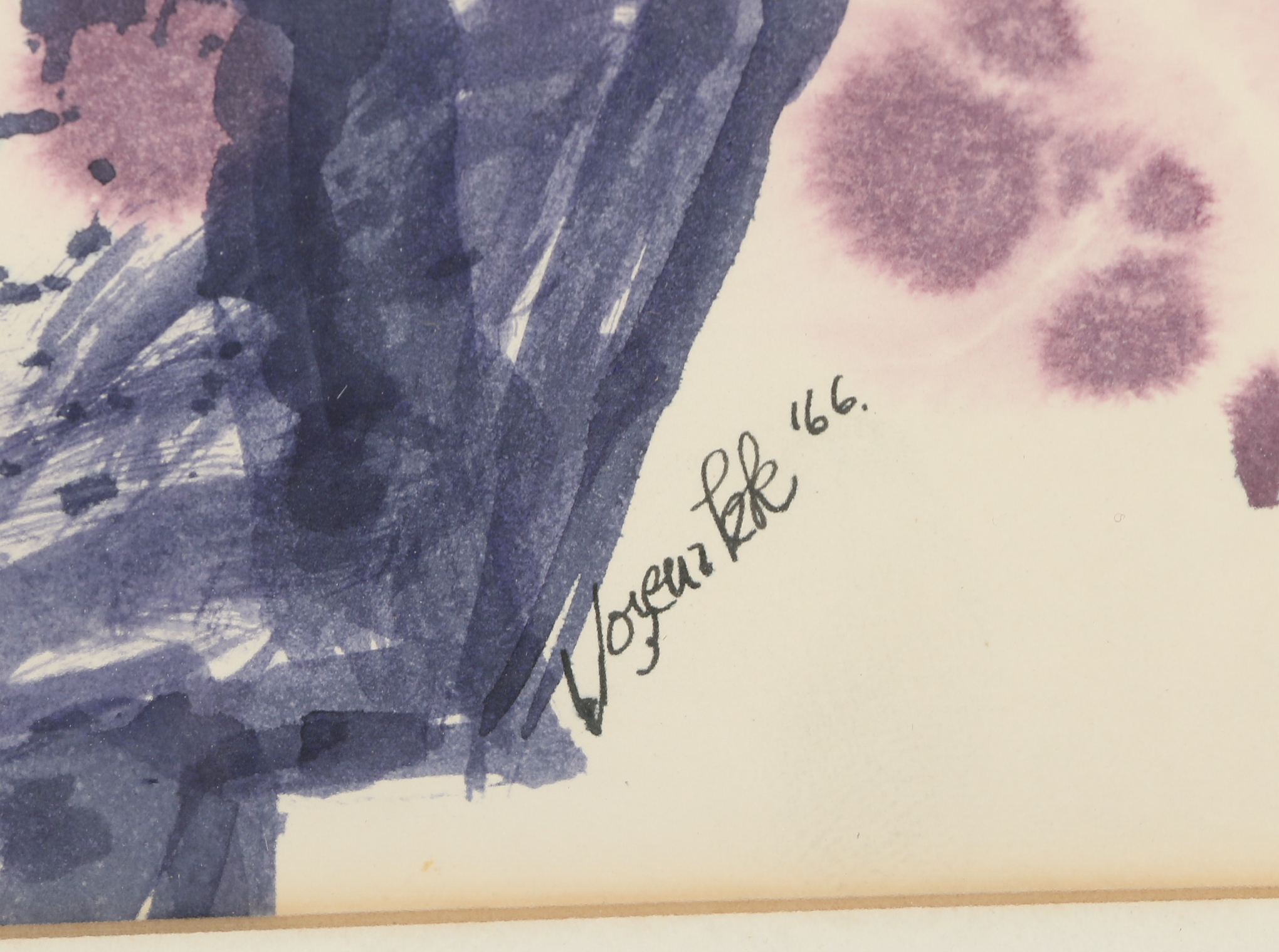 1966 Vozeua K.K. Watercolor Painting