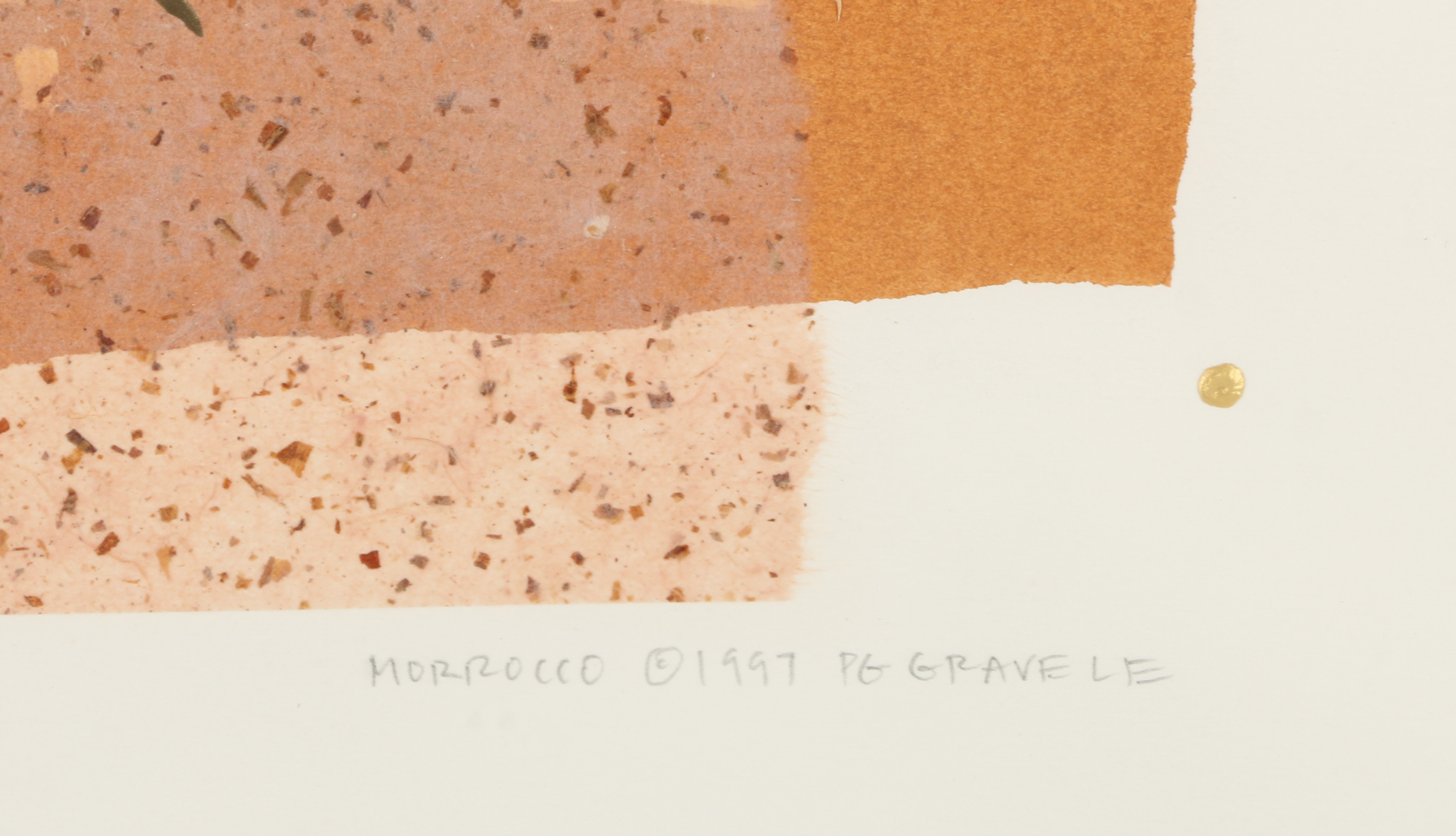 P.G. Gravele 1997 Embellished Mixed Media Print "Morocco"