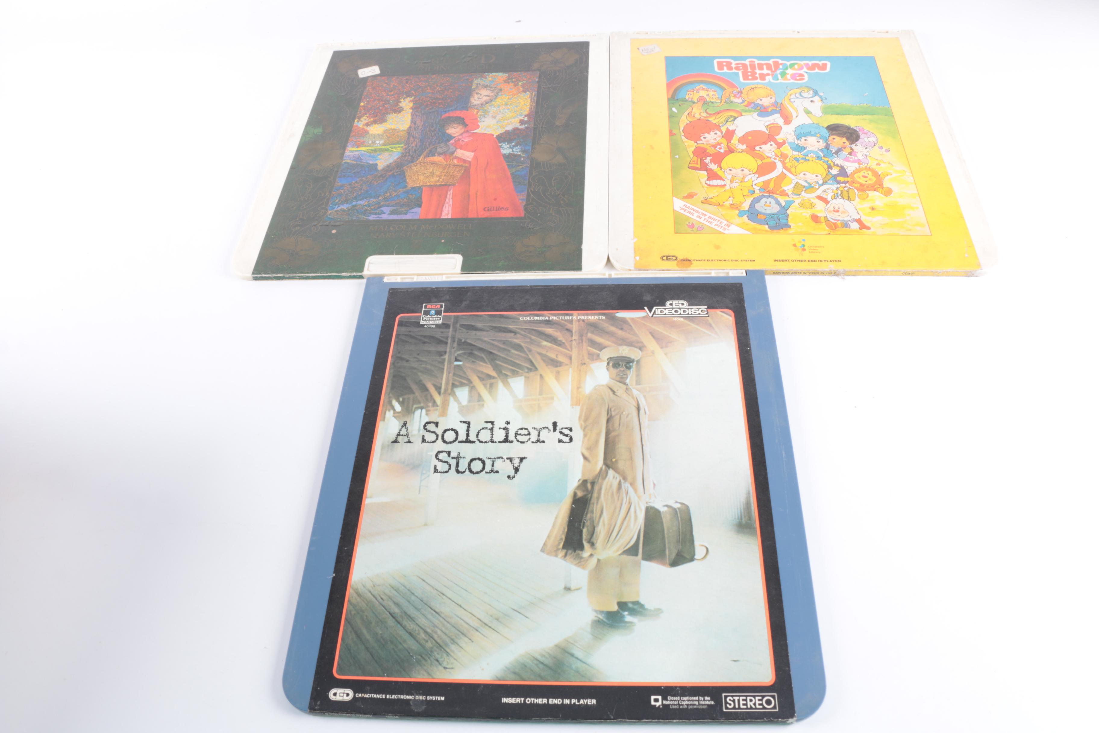 Vintage LaserDiscs Including "Network," "First Blood," Fairy Tales and Cartoons