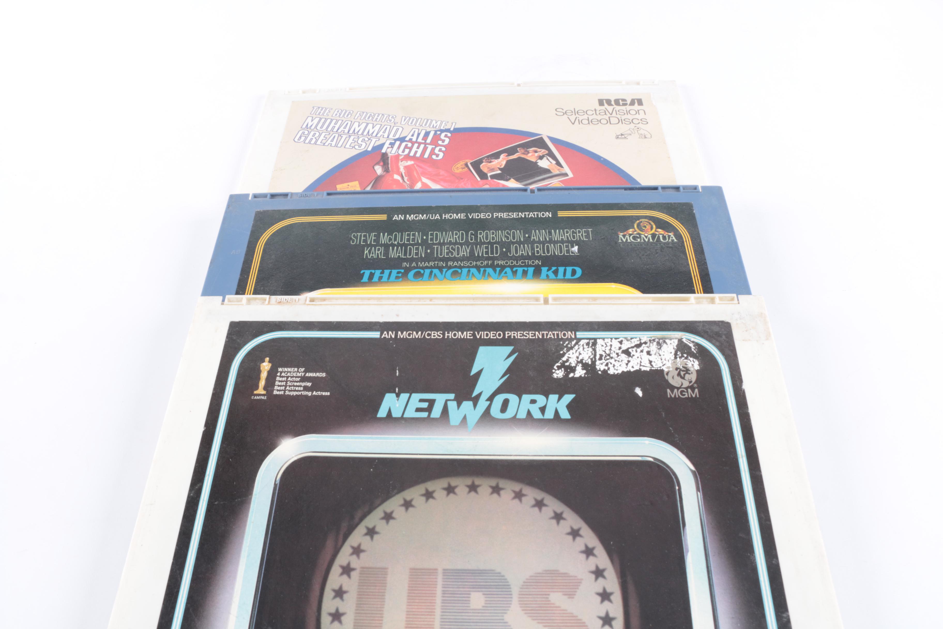 Vintage LaserDiscs Including "Network," "First Blood," Fairy Tales and Cartoons