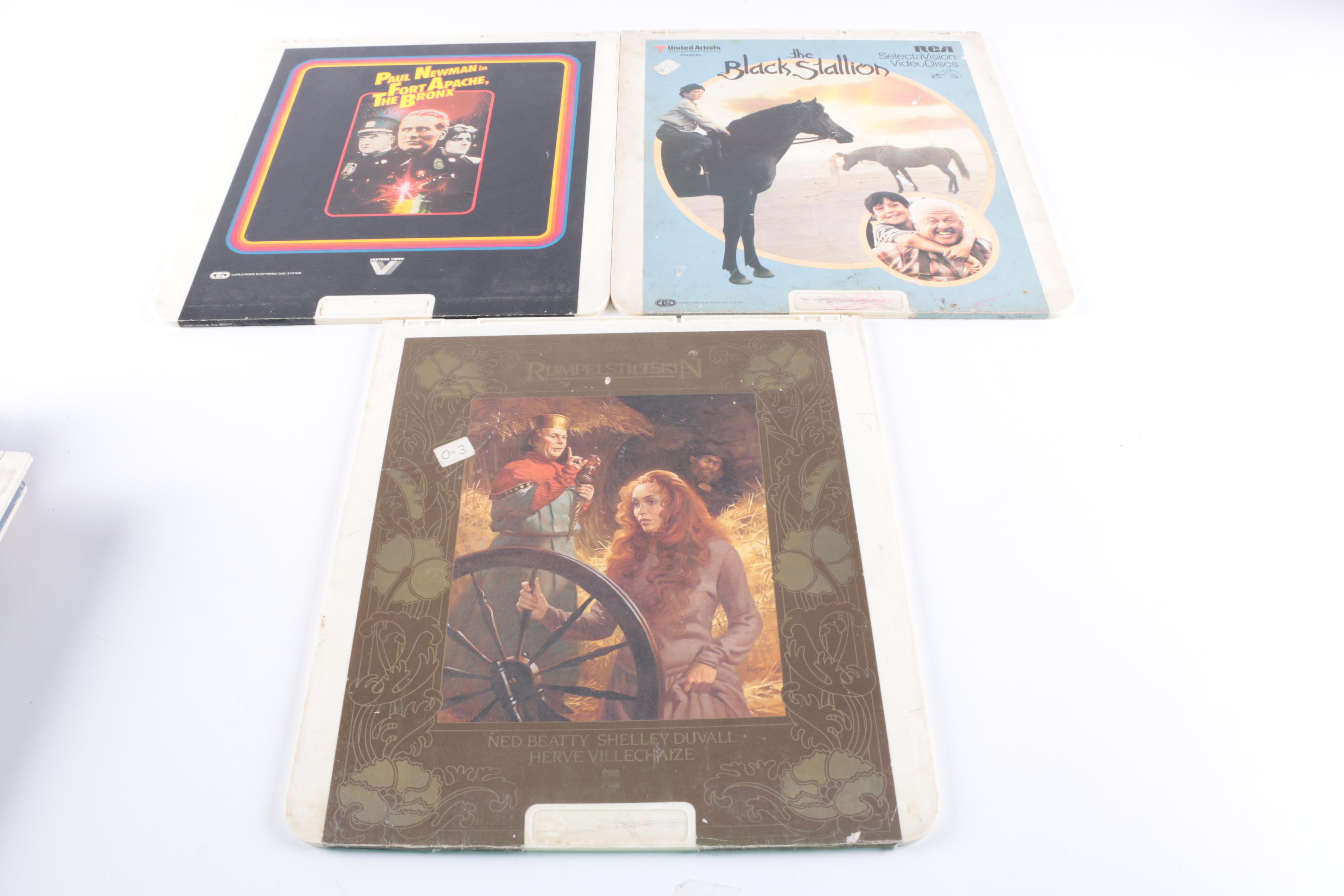 Vintage LaserDiscs Including "Network," "First Blood," Fairy Tales and Cartoons