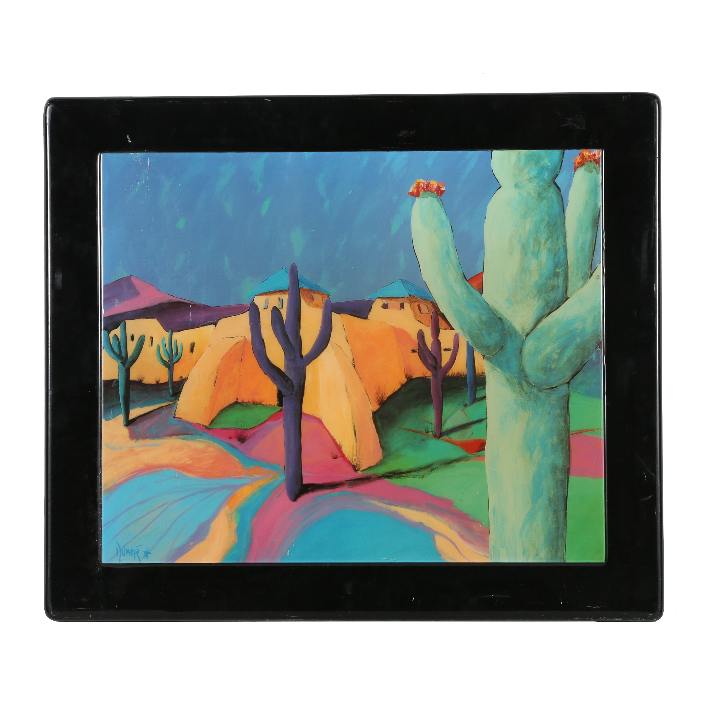 Offset Lithograph After Downe Burns "Santa Fe Surreal"