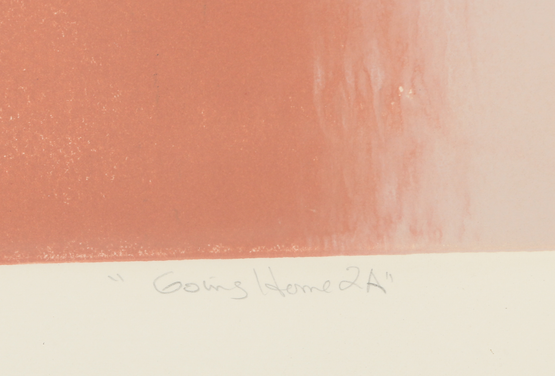 R. Bageley Monoprint "Going Home 2A"