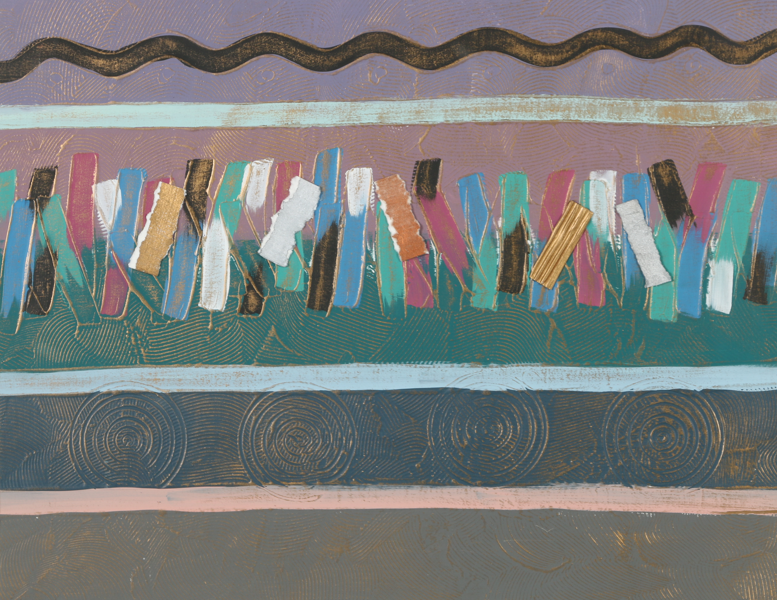 Mixed Media Painting "Promenade"