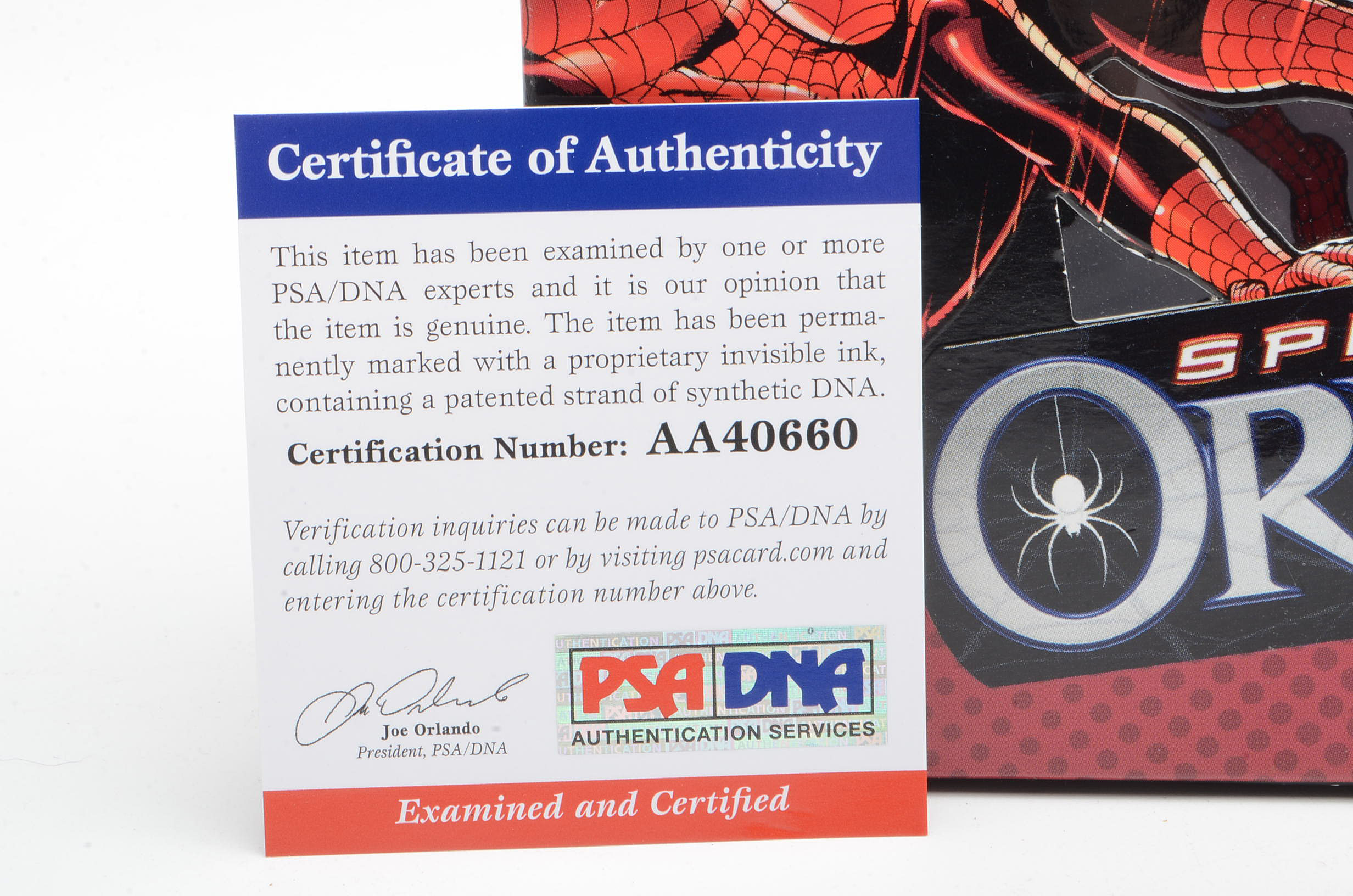 Stan Lee Signed "Spider-Man" Doll PSA COA