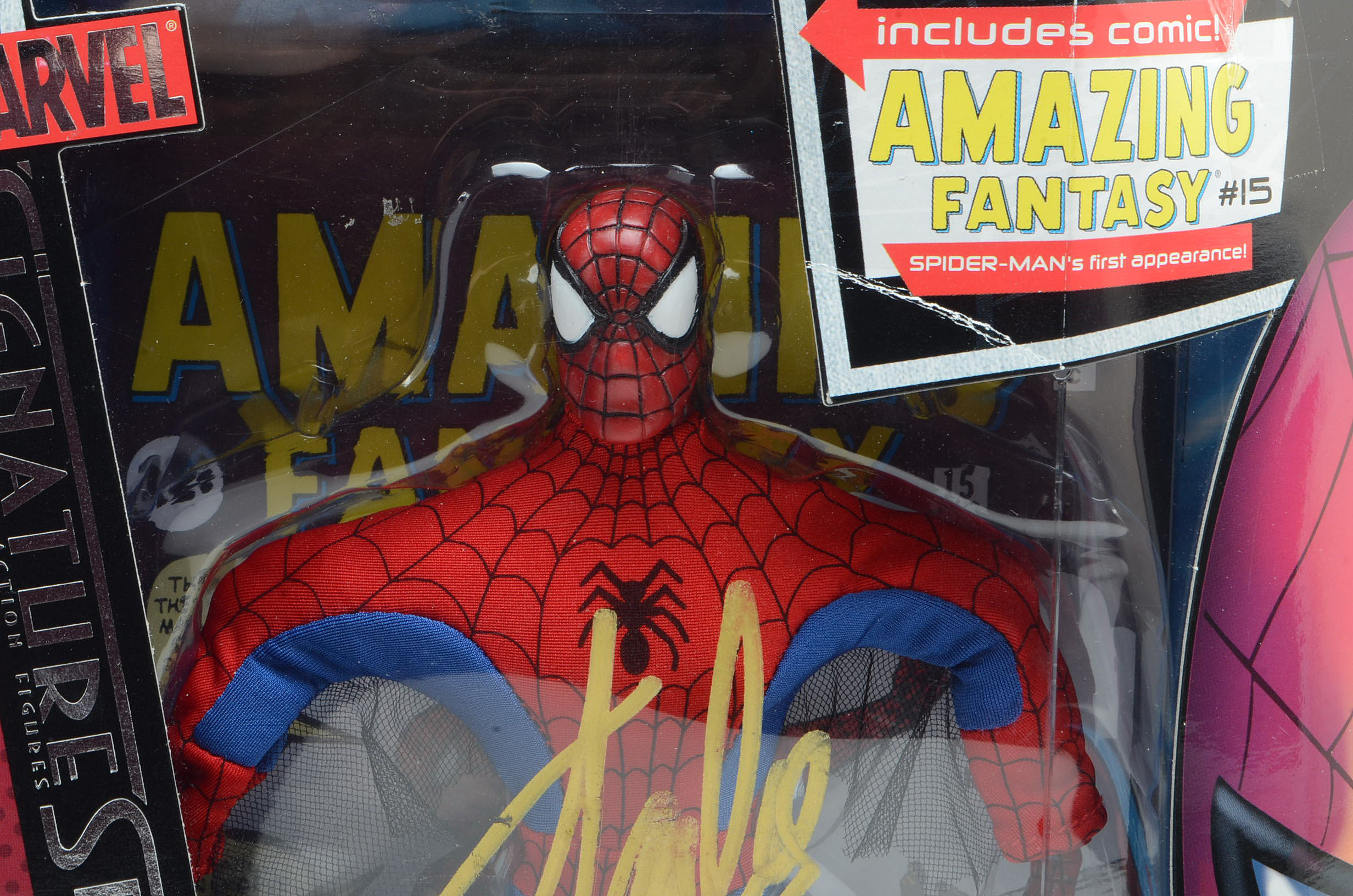Stan Lee Signed "Spider-Man" Doll PSA COA