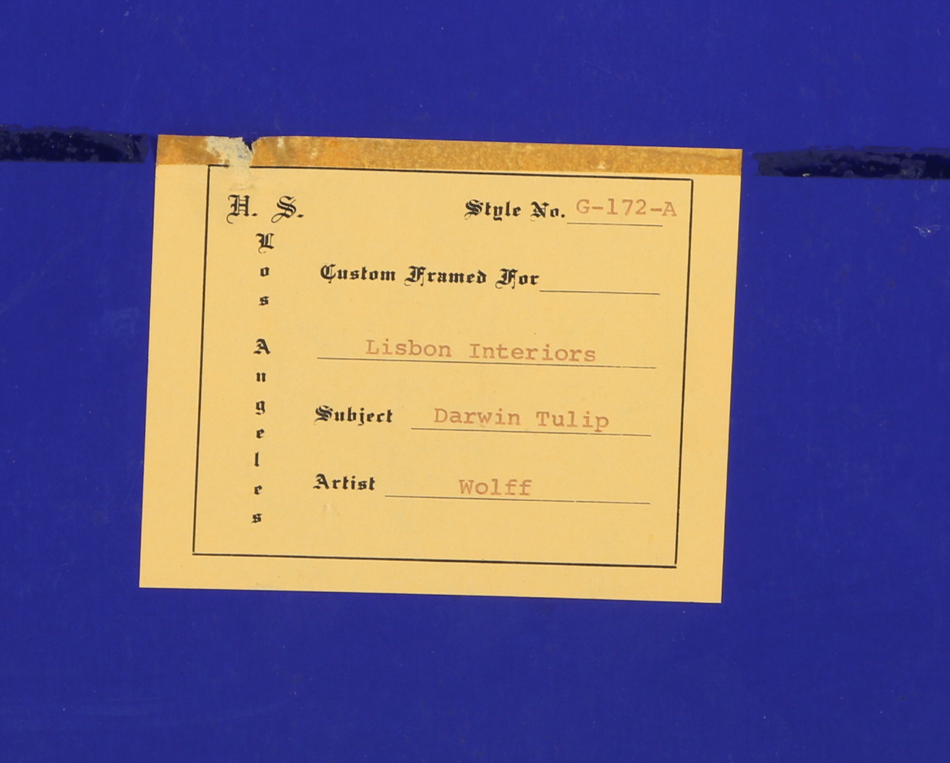 Two K. Wolff Stencil Prints Including "Darwin Tulip" and "Day Lily"