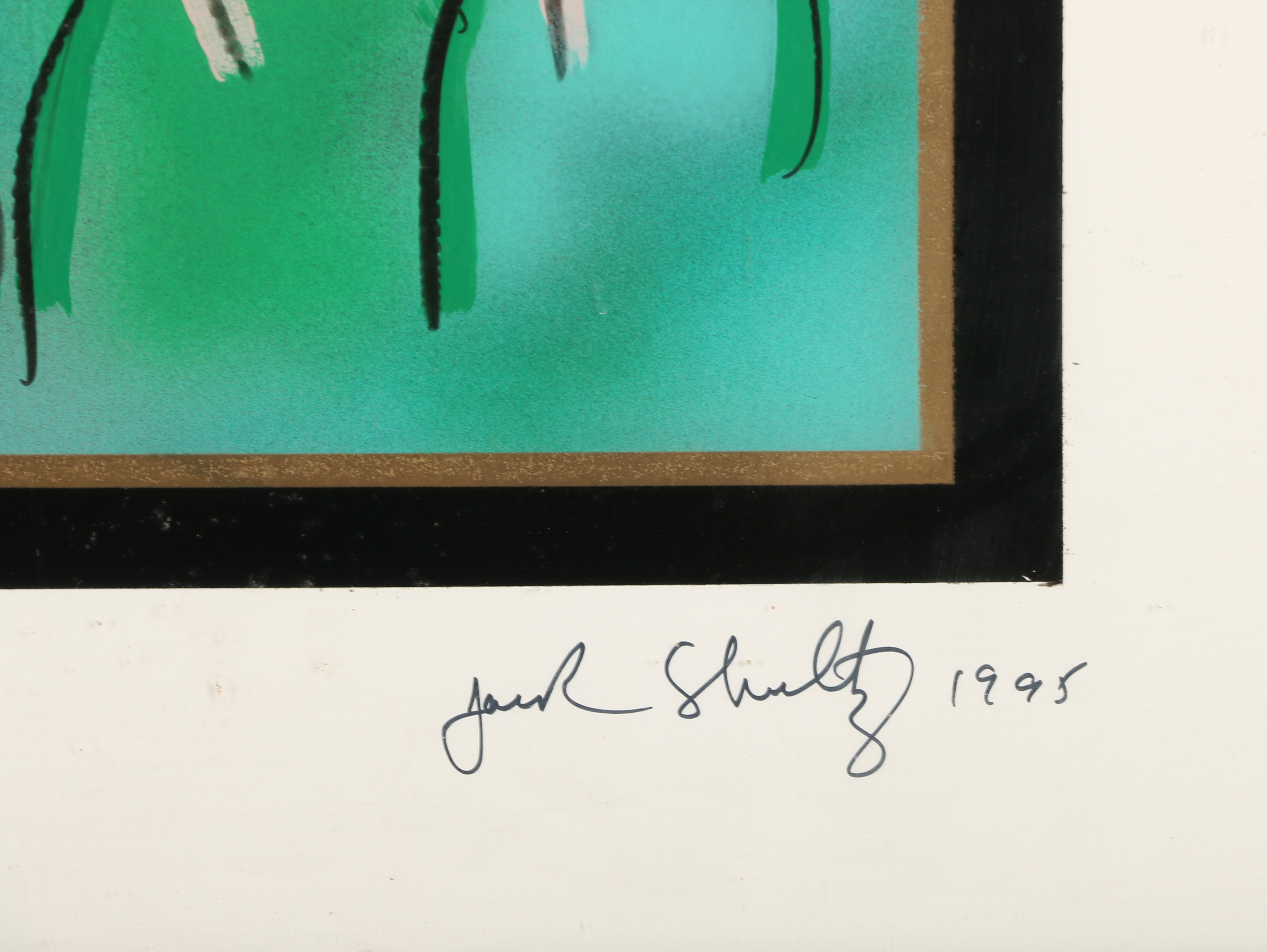 1995 Jack Shultz Mixed Media Painting