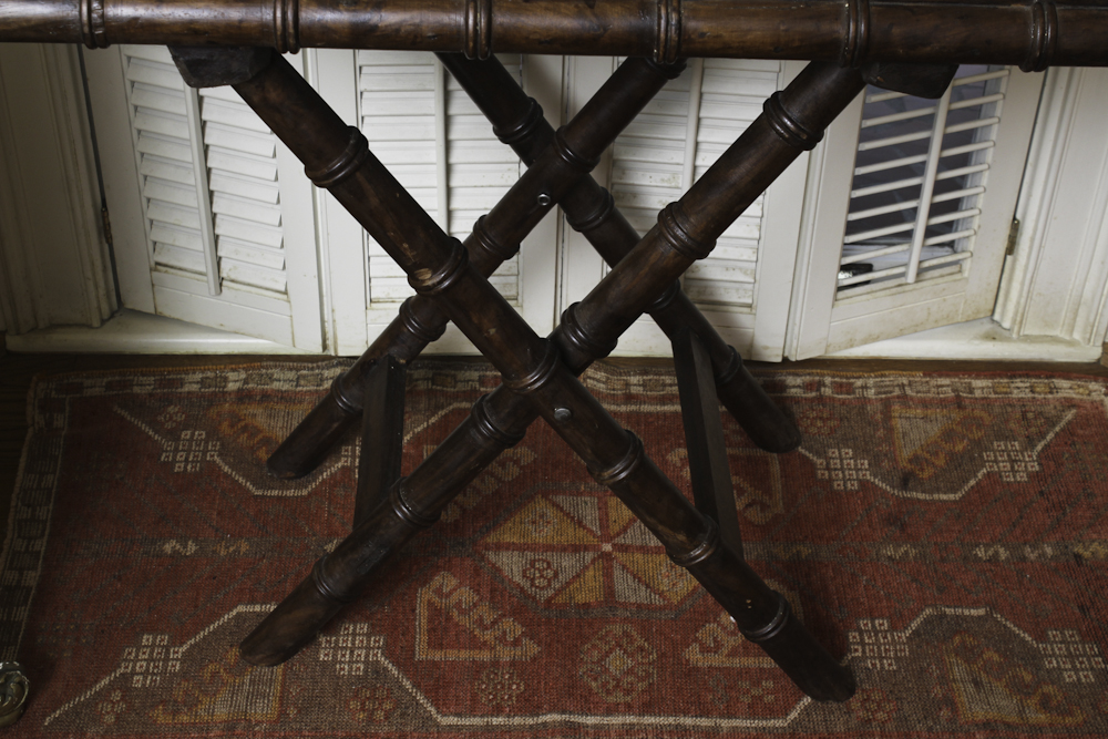 Bamboo-Turned Tray Table