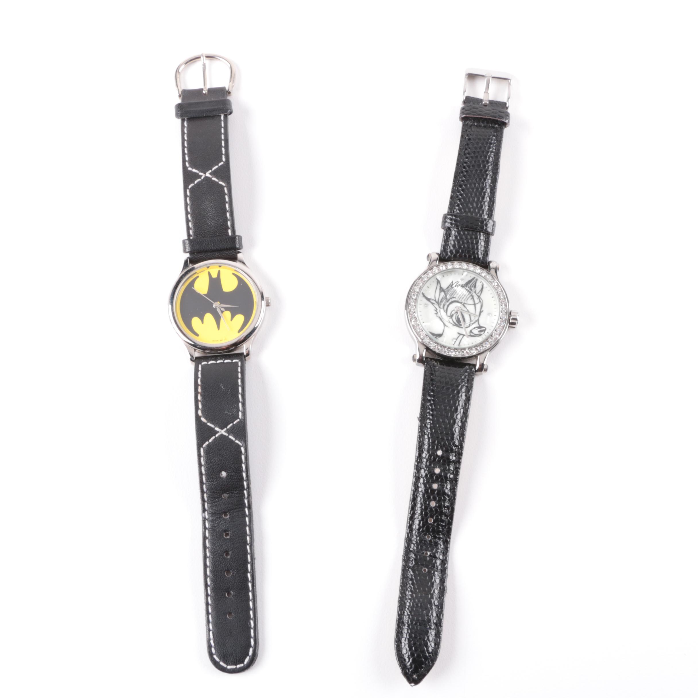 Batman and Bambi Theme Watches