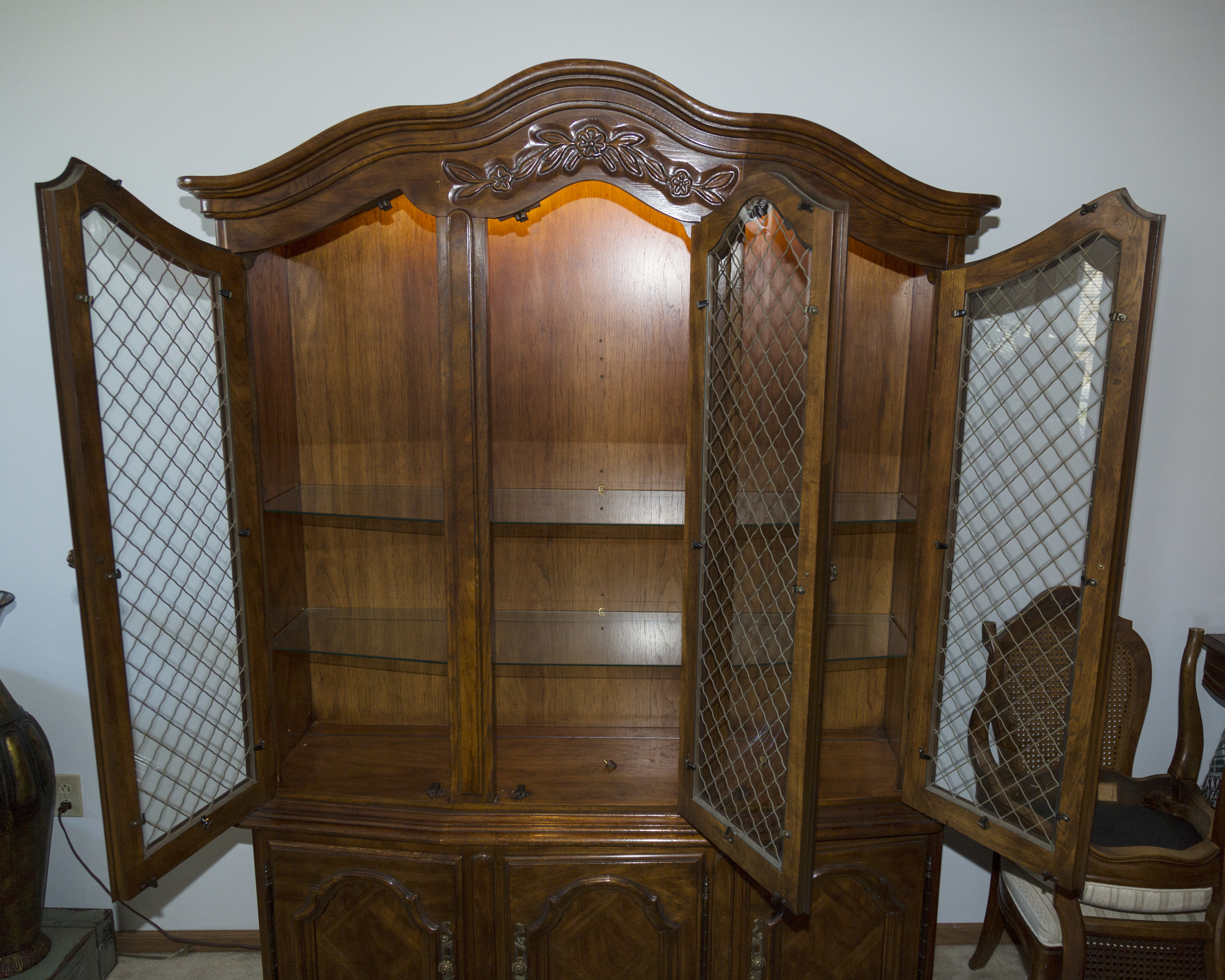 Drexel French Provincial Style China Cabinet