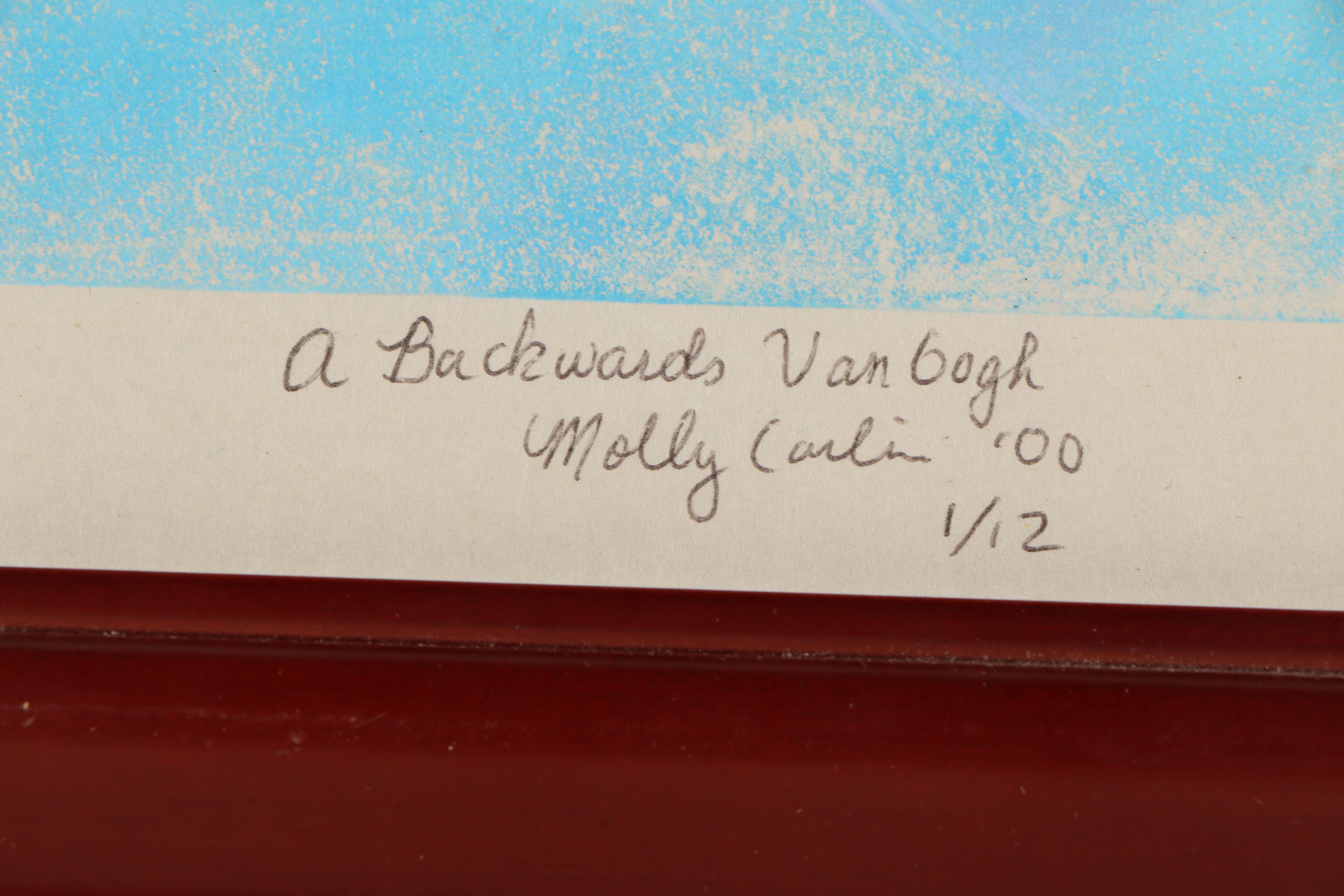 Molly Carlin Limited Edition Woodblock "A Backwards Van Gogh"