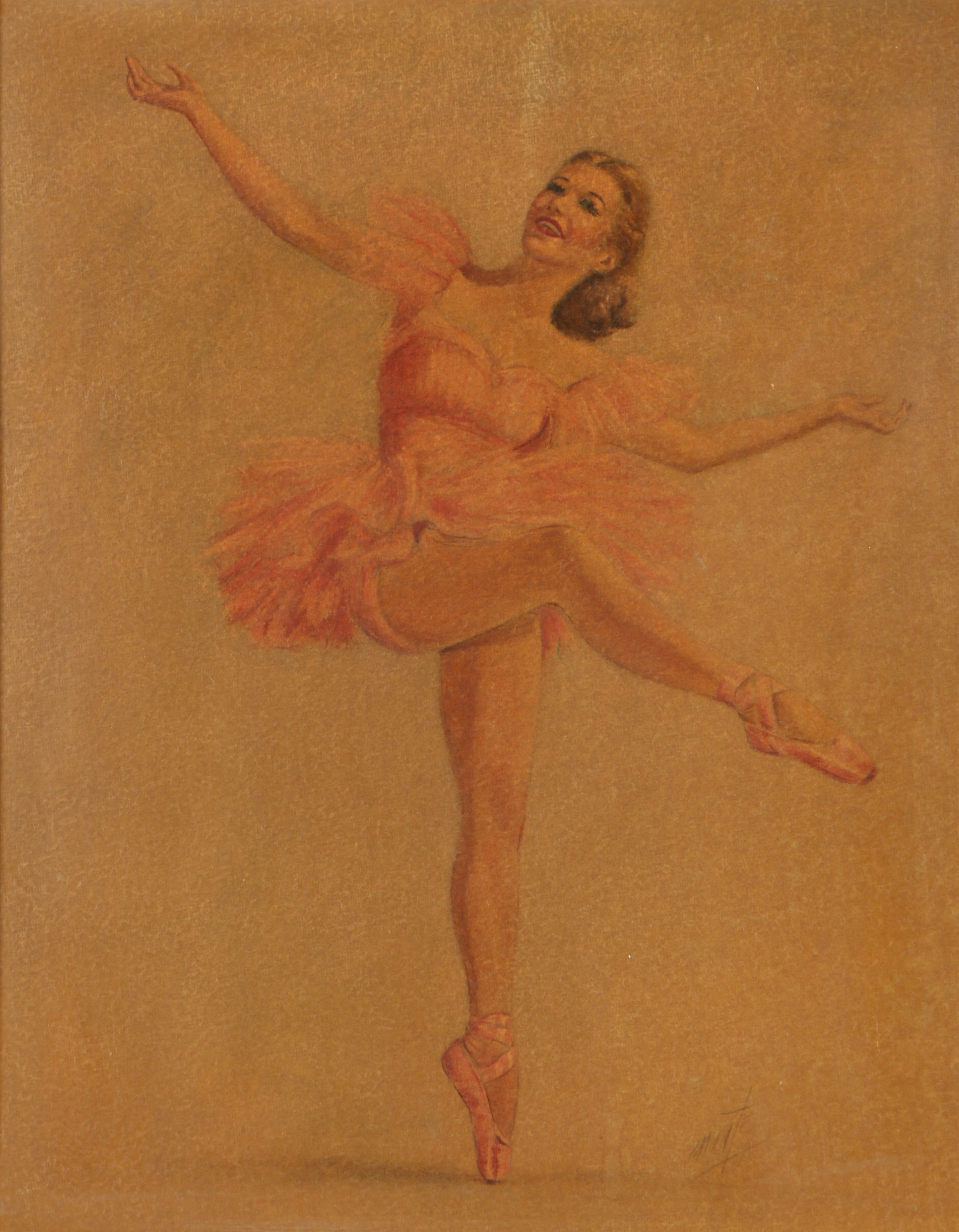 Mid Century Reproduction Print After Monte "Sugar Plum Fairy"