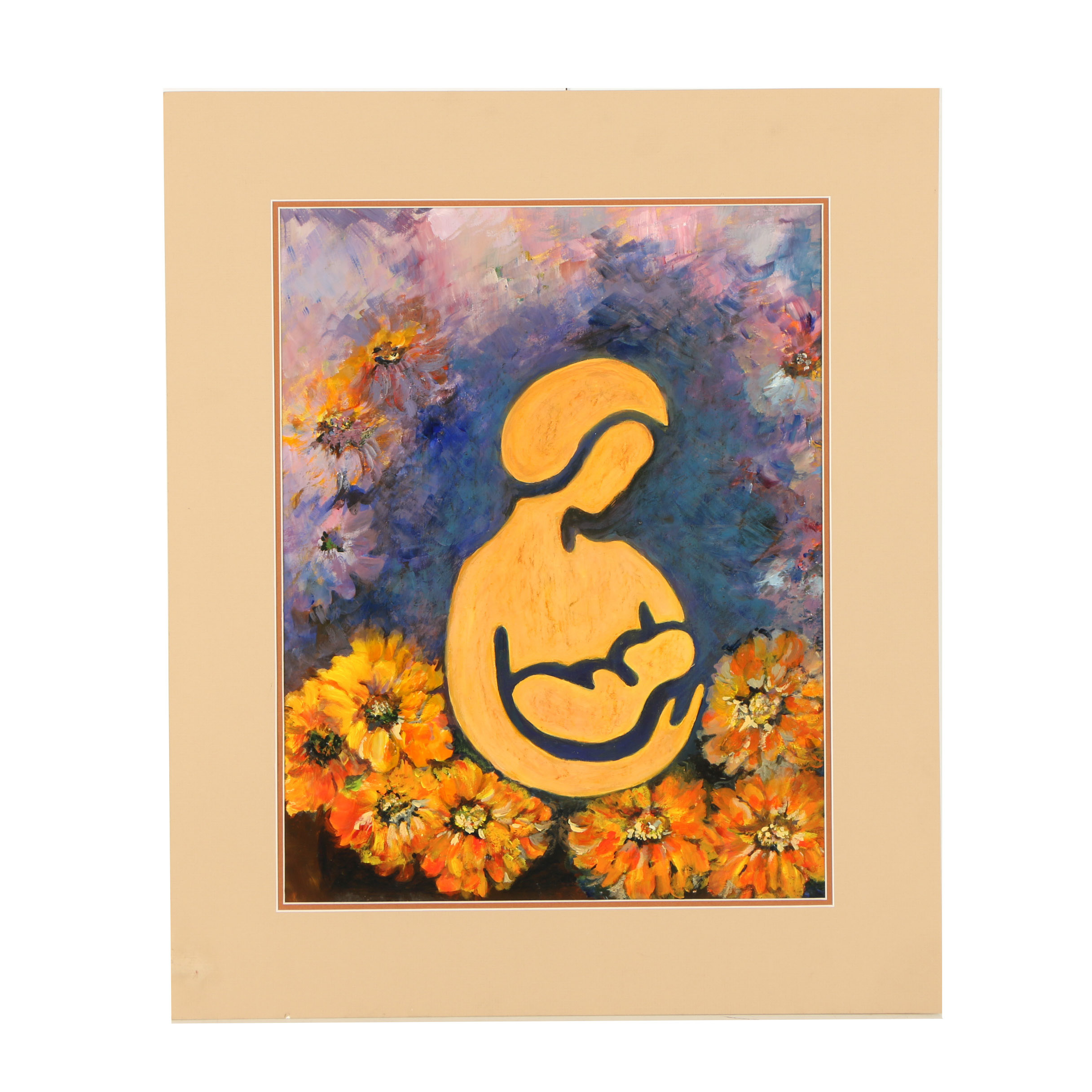 Oil Painting of Abstract Figure