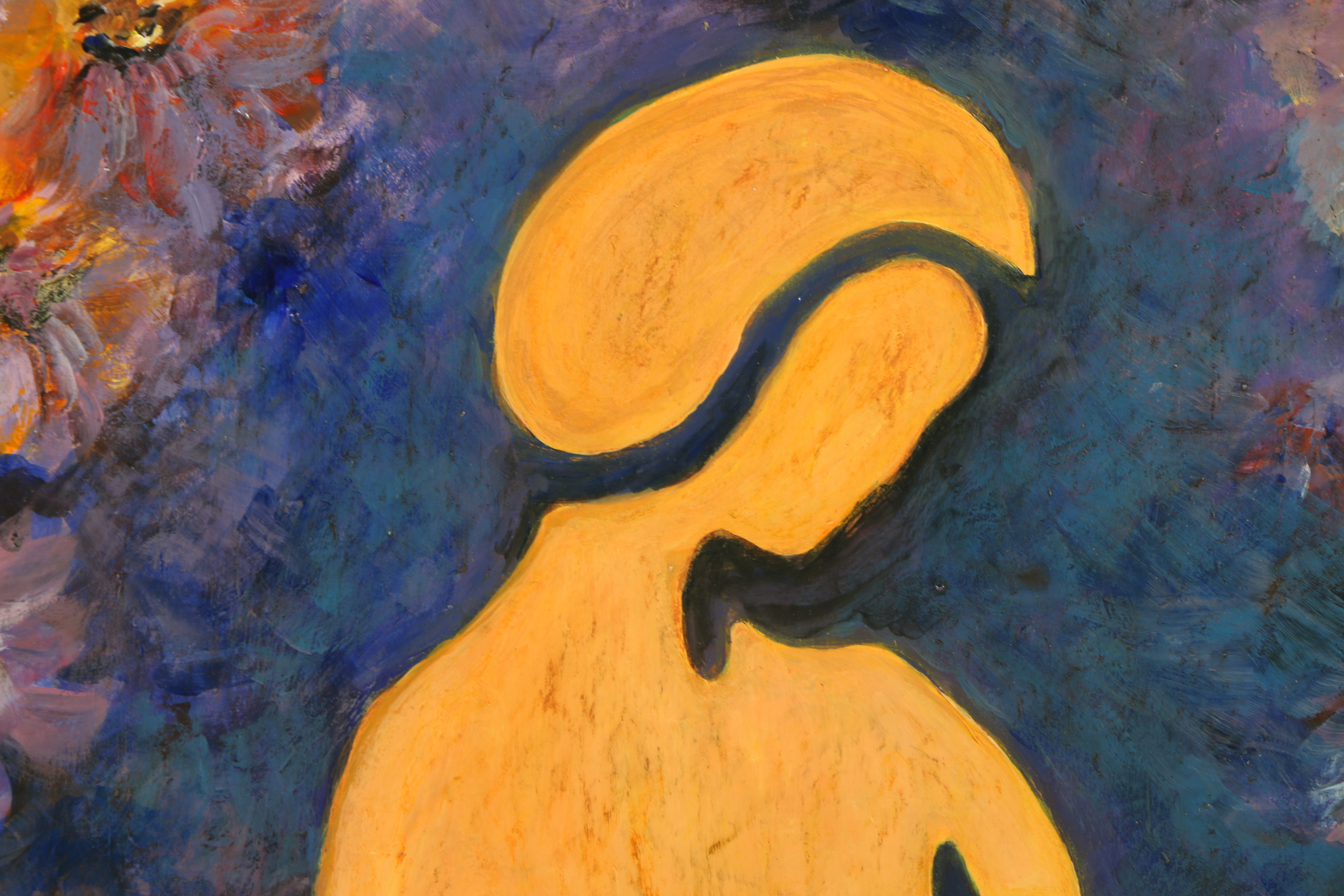 Oil Painting of Abstract Figure