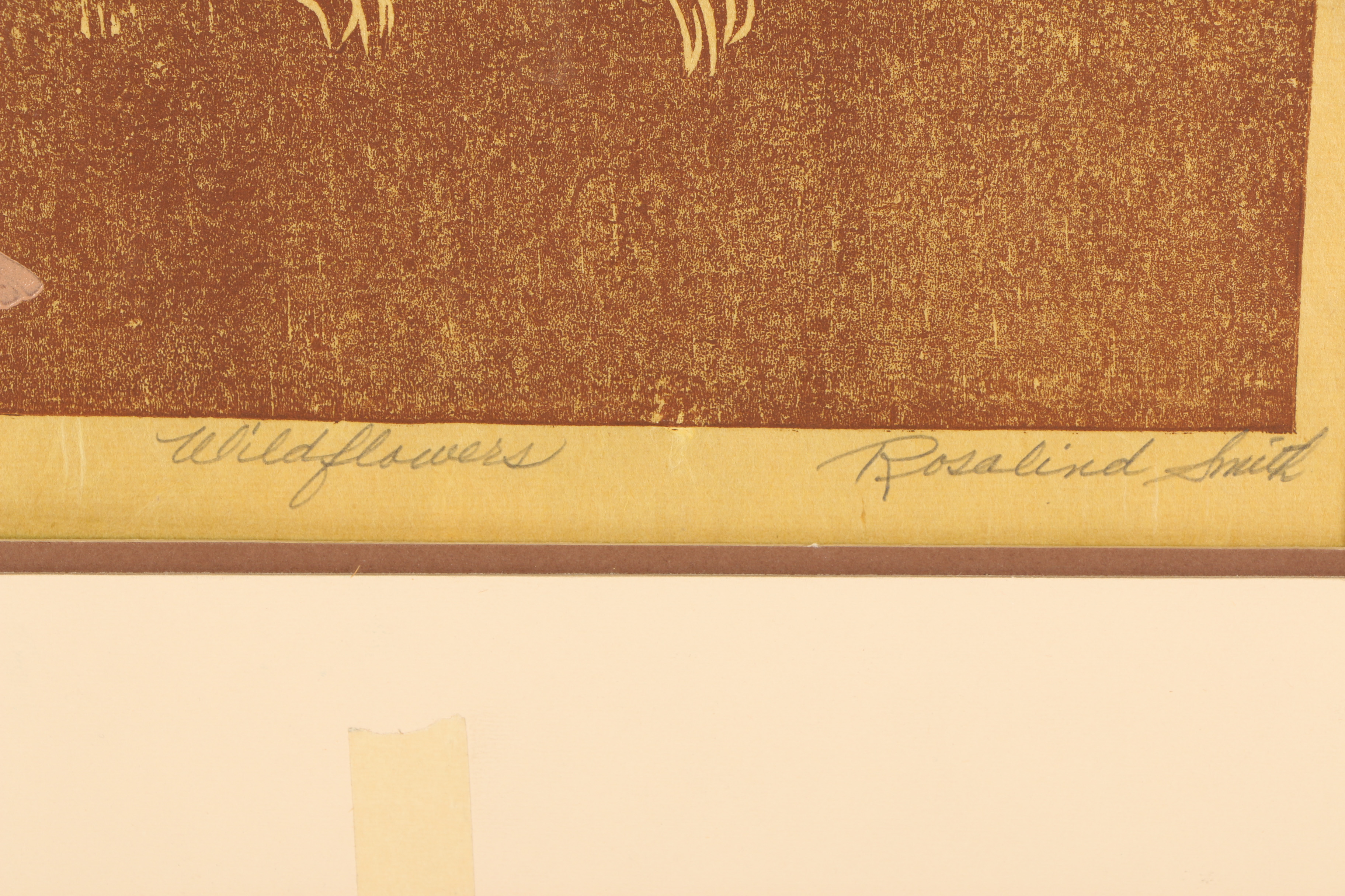Rosalind Smith Limited Edition Relief "Wildflowers"