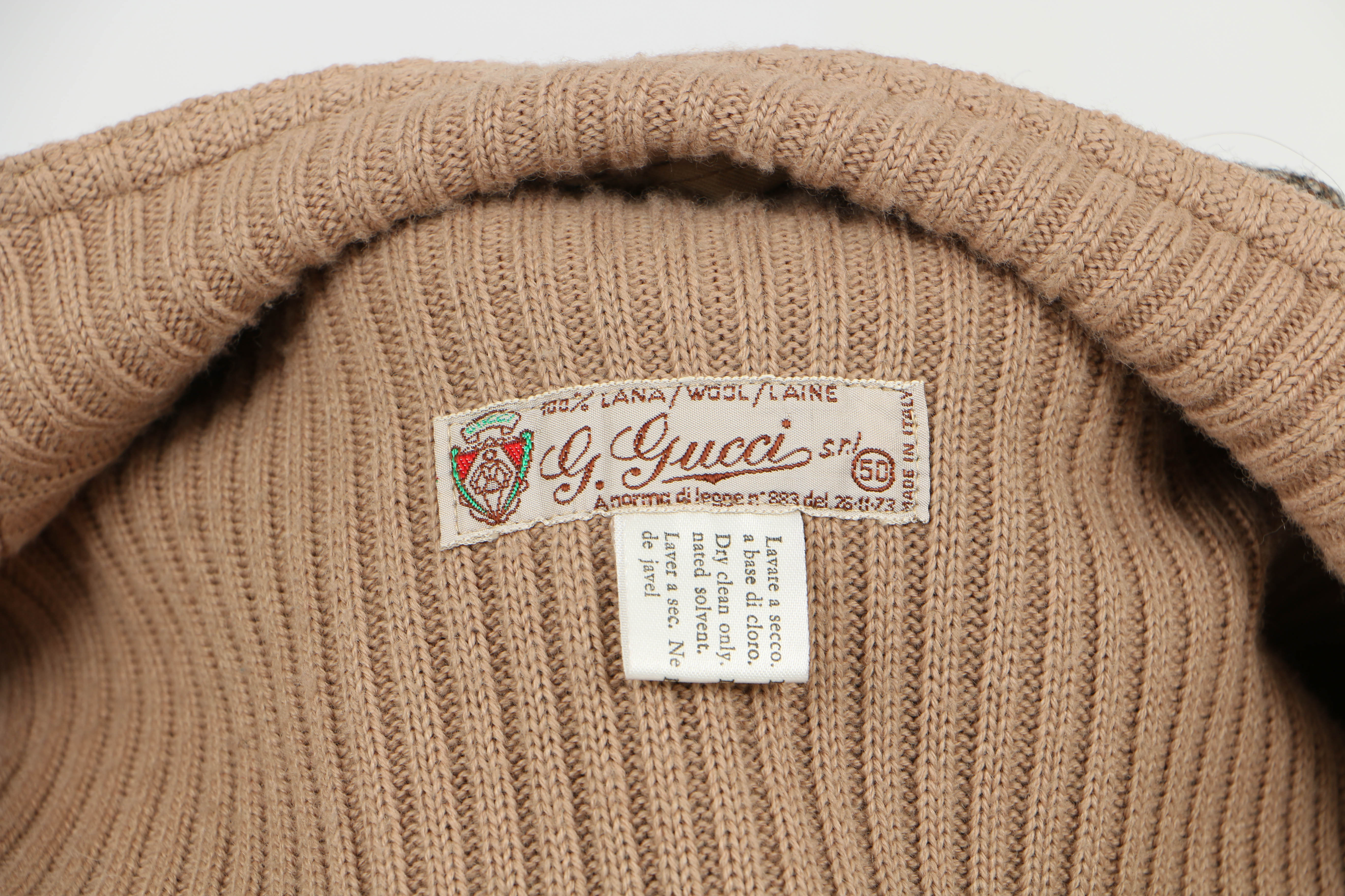 Vintage Italian G. Gucci Wool Jacket