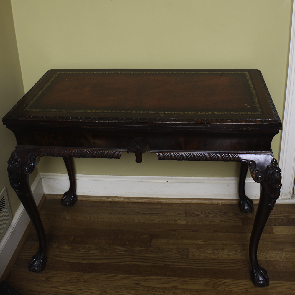 Vintage Chippendale Style Mahogany Side Table