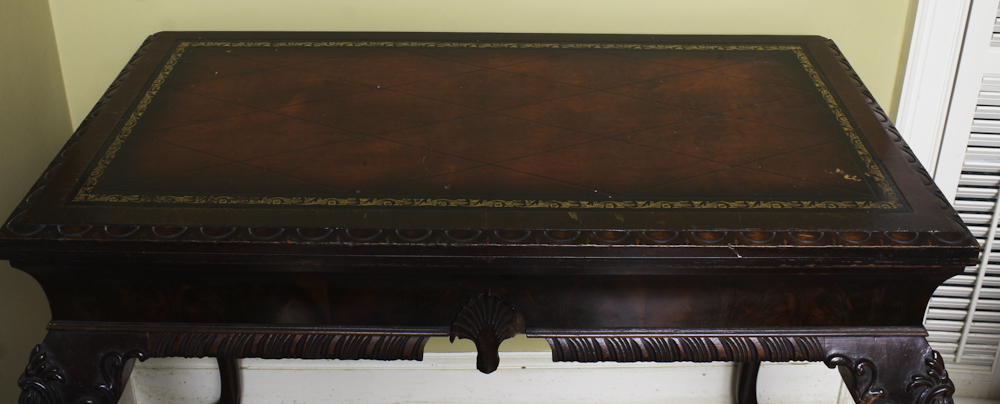 Vintage Chippendale Style Mahogany Side Table
