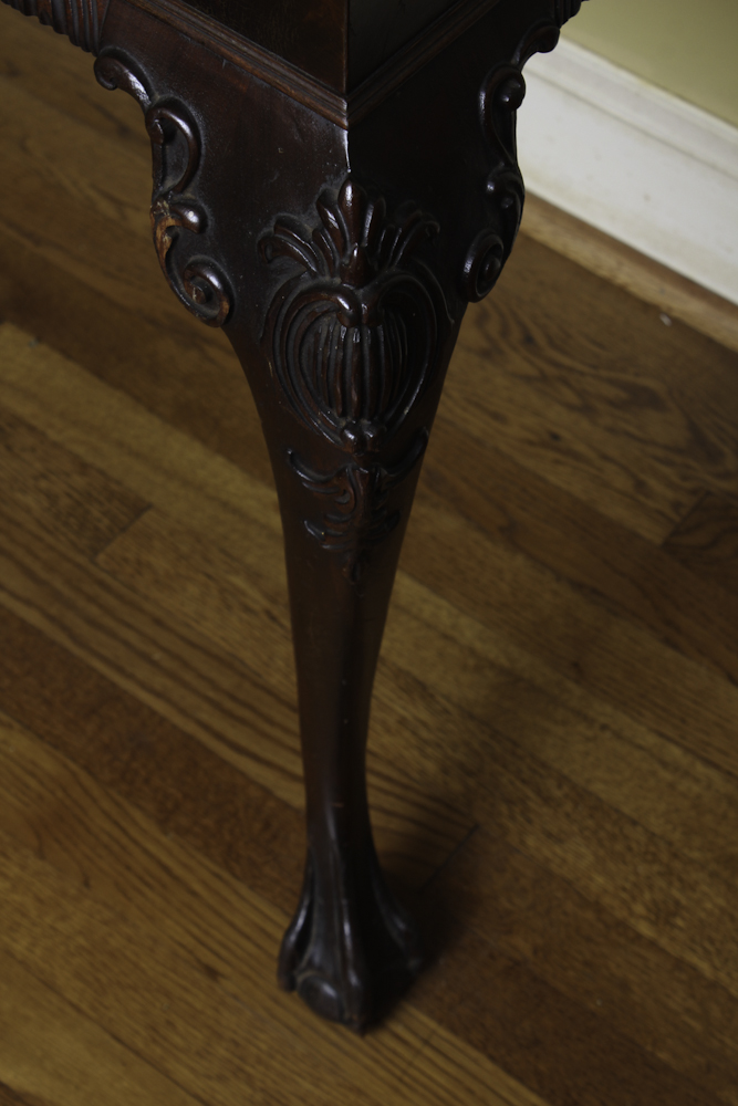 Vintage Chippendale Style Mahogany Side Table