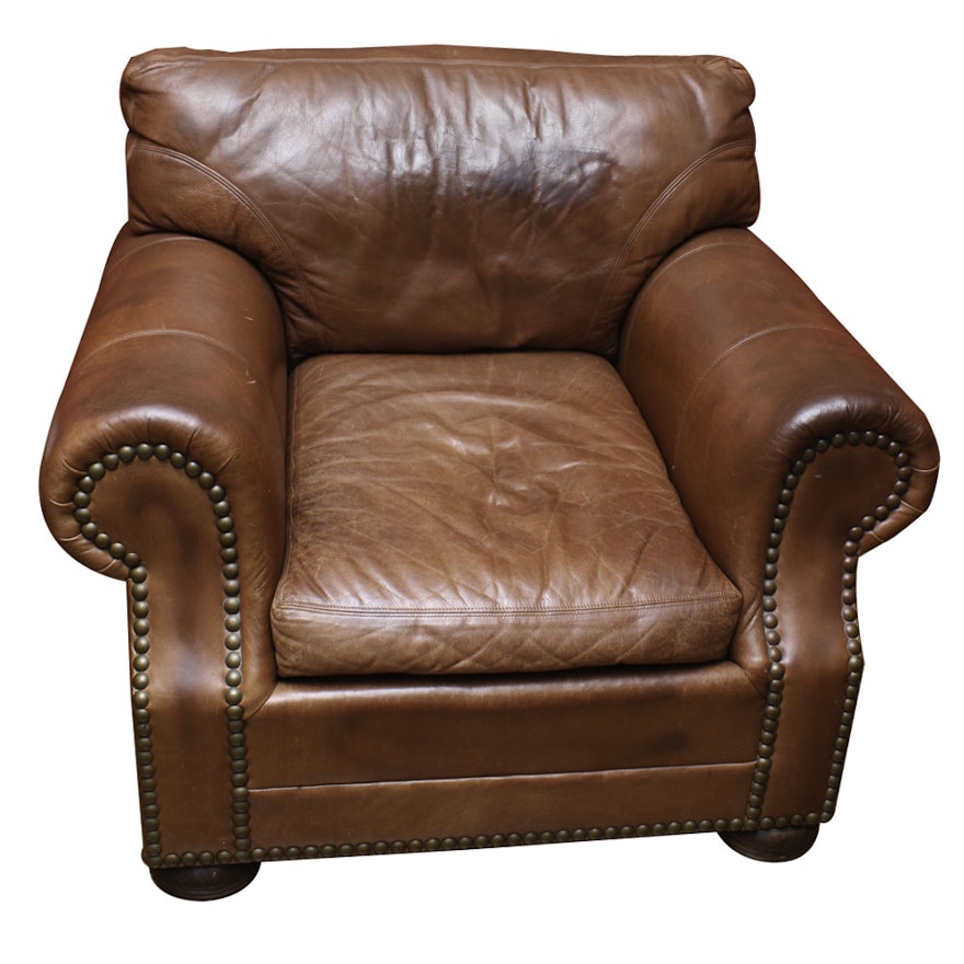 Leather Club Chair by Craftwork