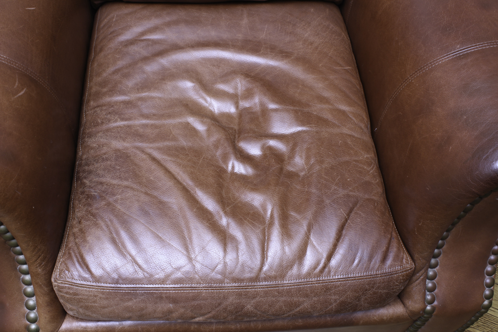 Leather Club Chair by Craftwork