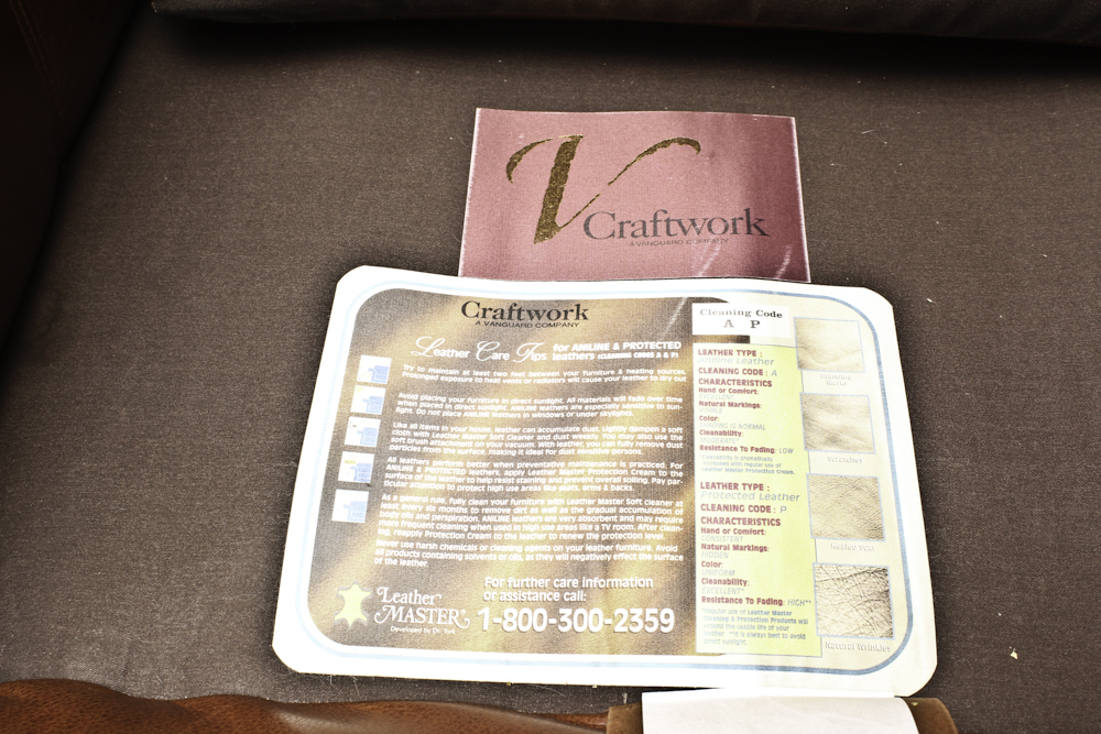 Leather Club Chair by Craftwork