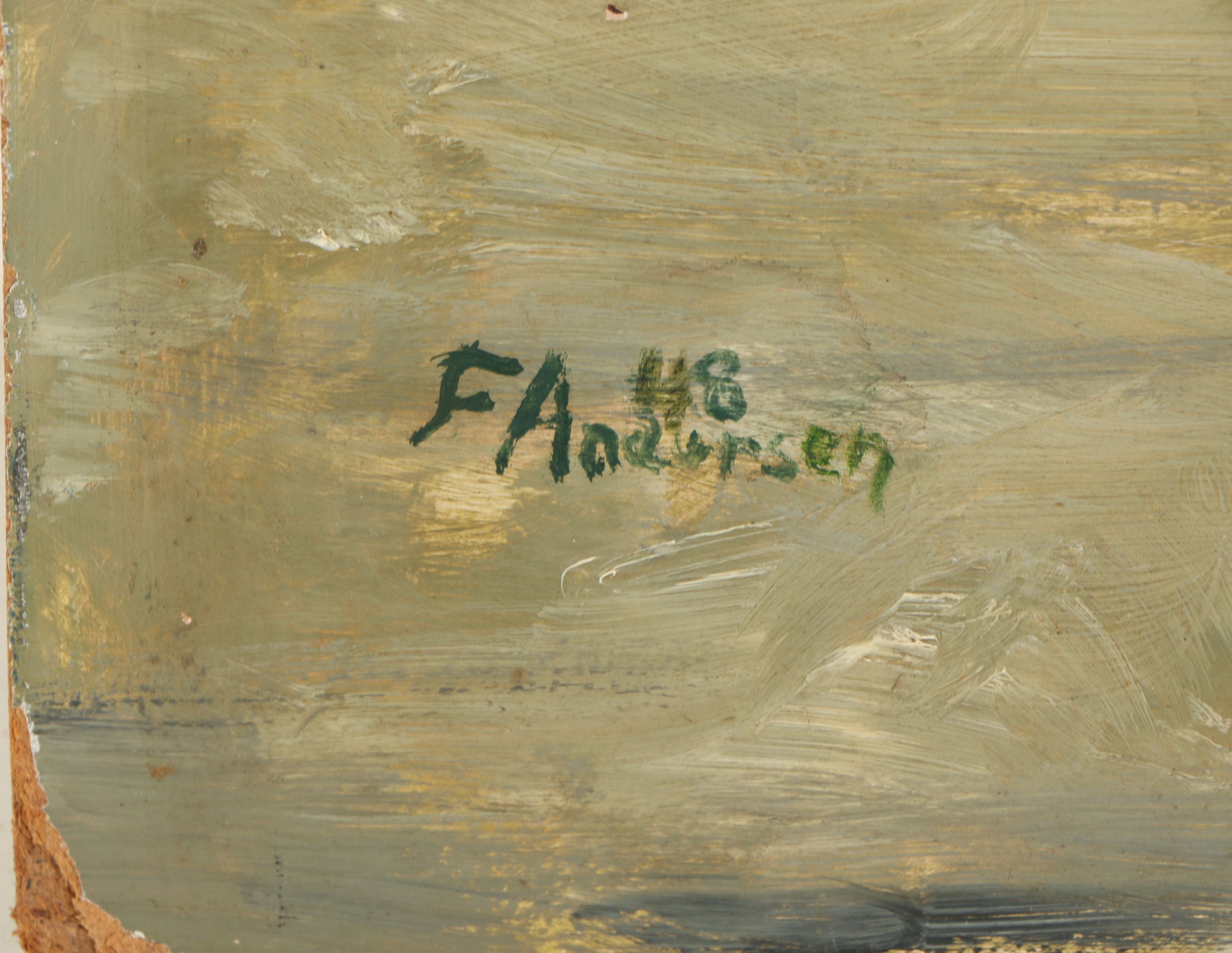 F. Anderson Oil Painting